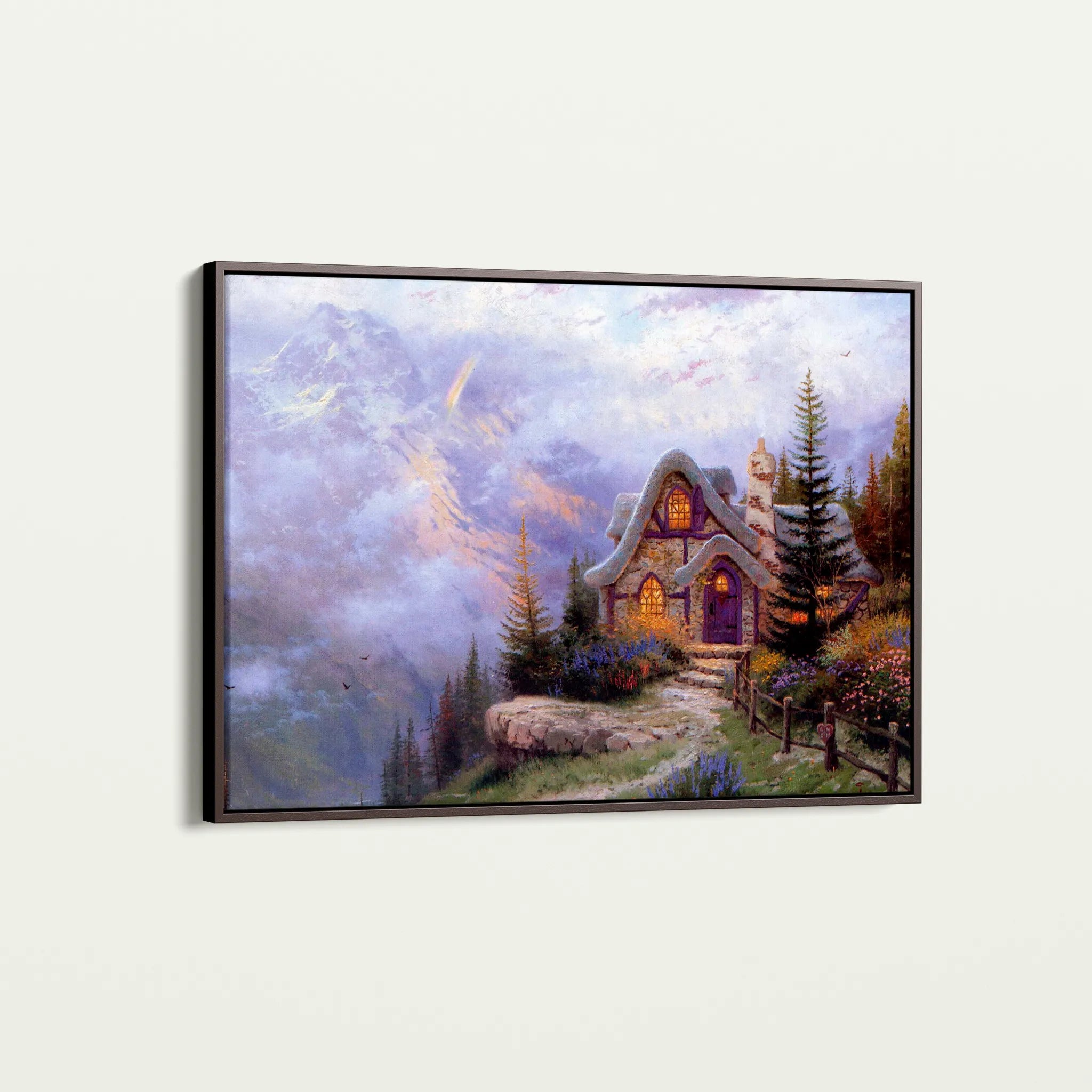 Landscape 085 Canvas Art 60 x 40 cm / Black