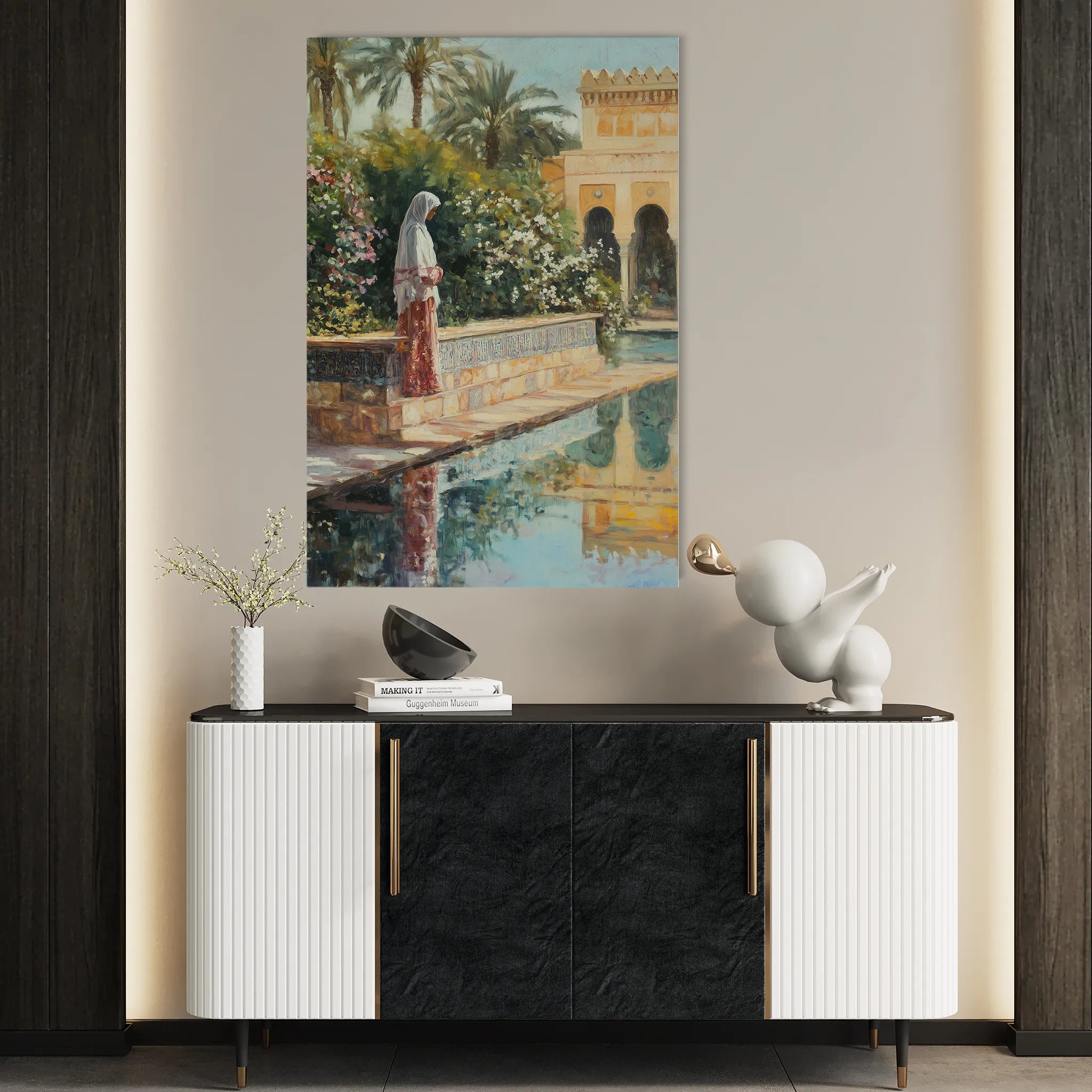 Orientalist 085 Canvas Art 60 x 40 cm / Black