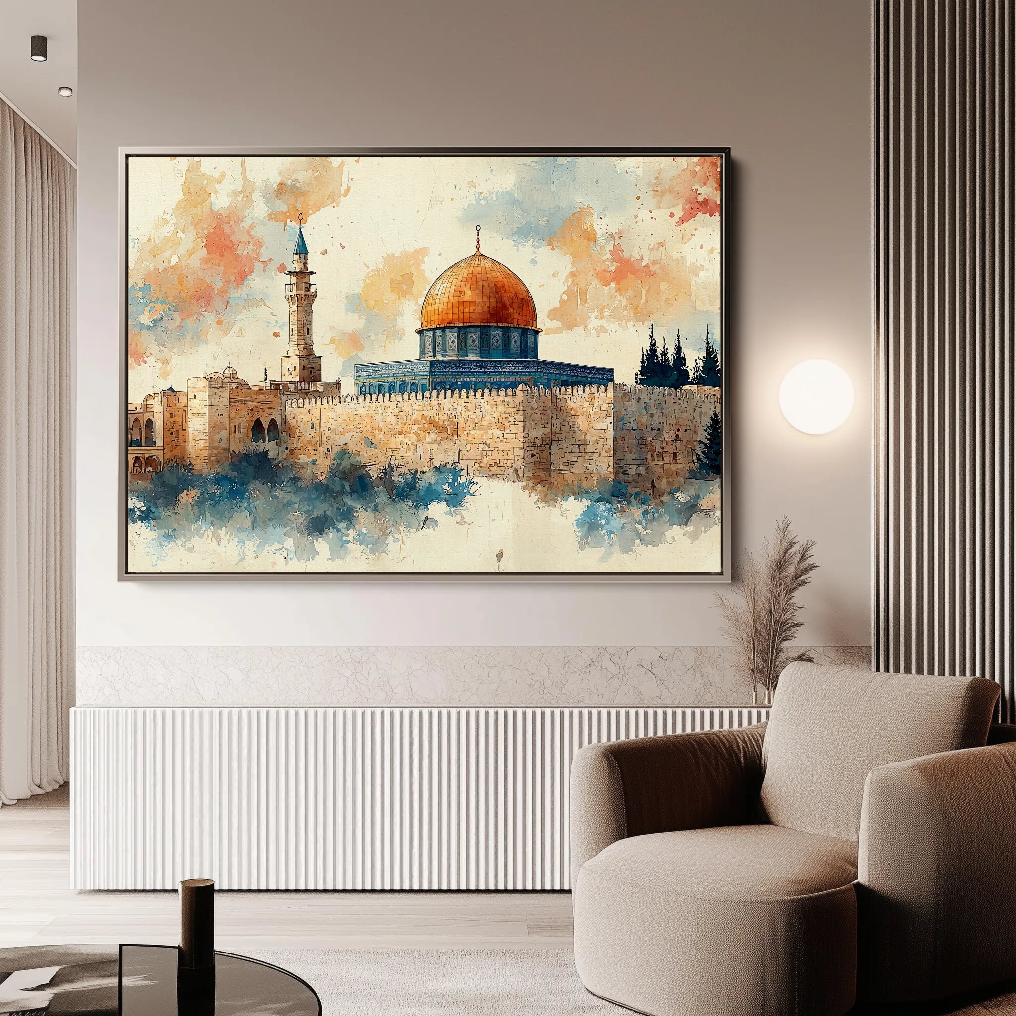 Palestine 085 Canvas Art 60 x 40 cm / Black