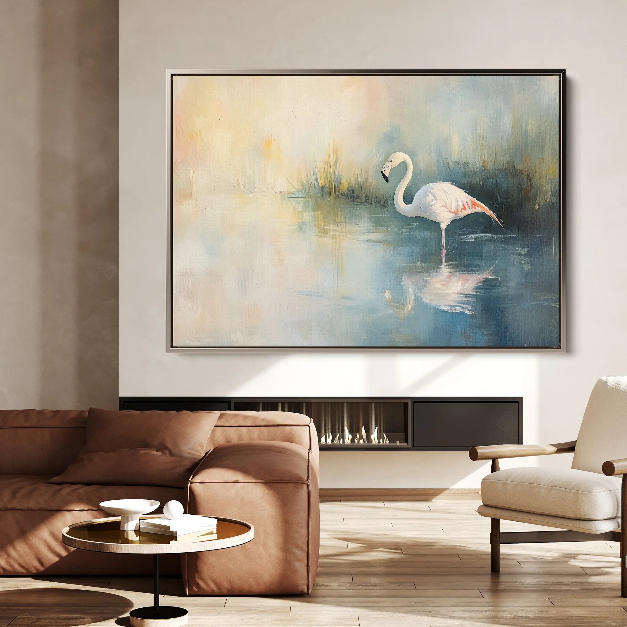 Animals 086 Canvas Art 60 x 40 cm / Black