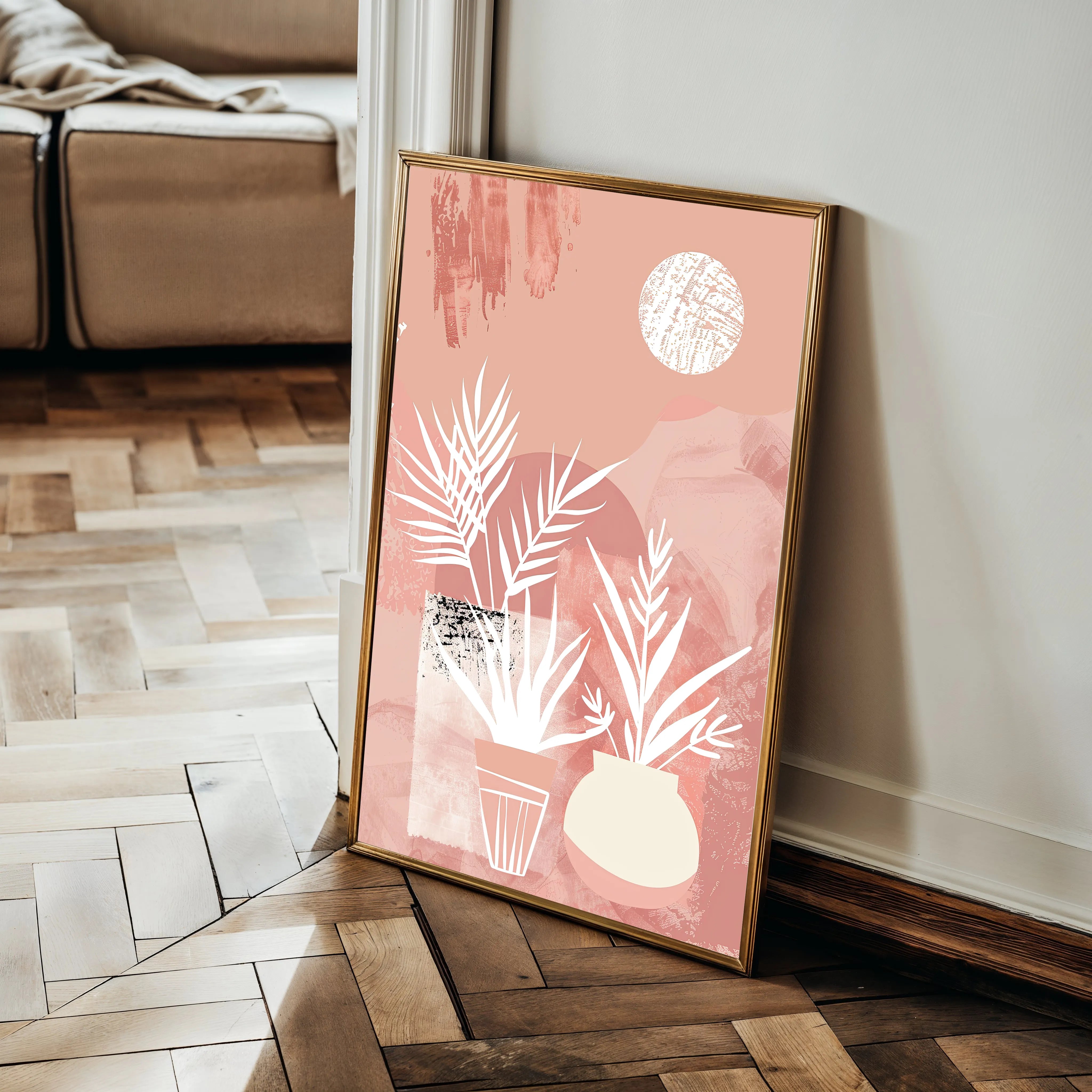 Boho 086 Canvas Art 60 x 40 cm / Black