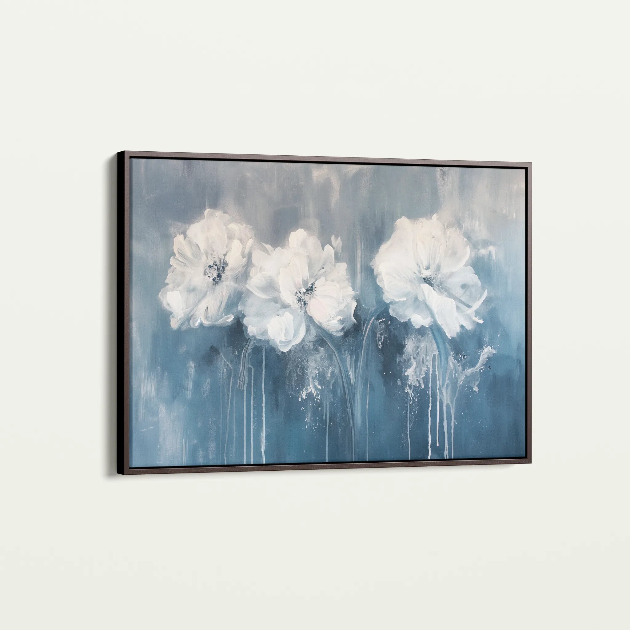 Floral 086 Canvas Art 60 x 40 cm / Black