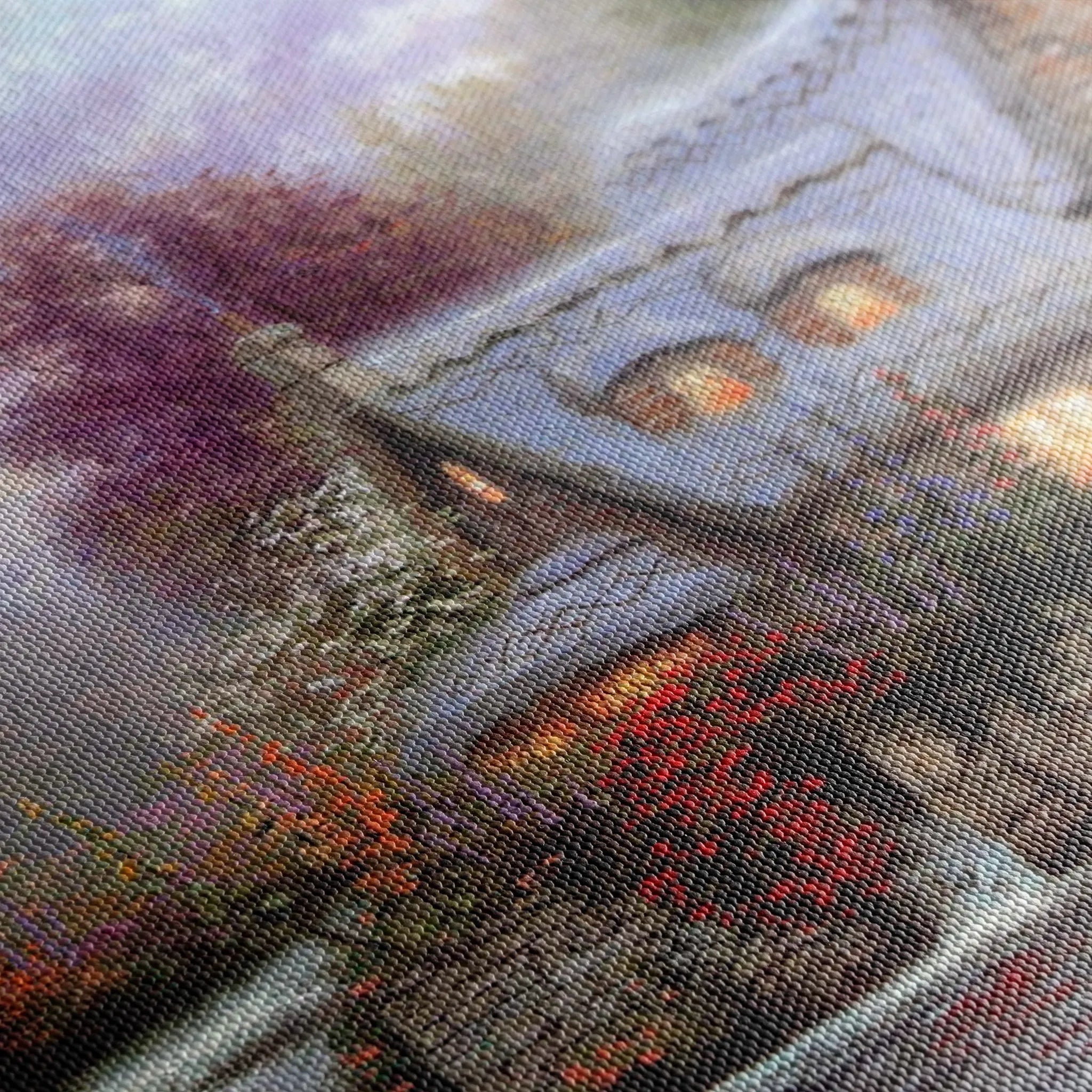 Landscape 086 Canvas Art 60 x 40 cm / Black