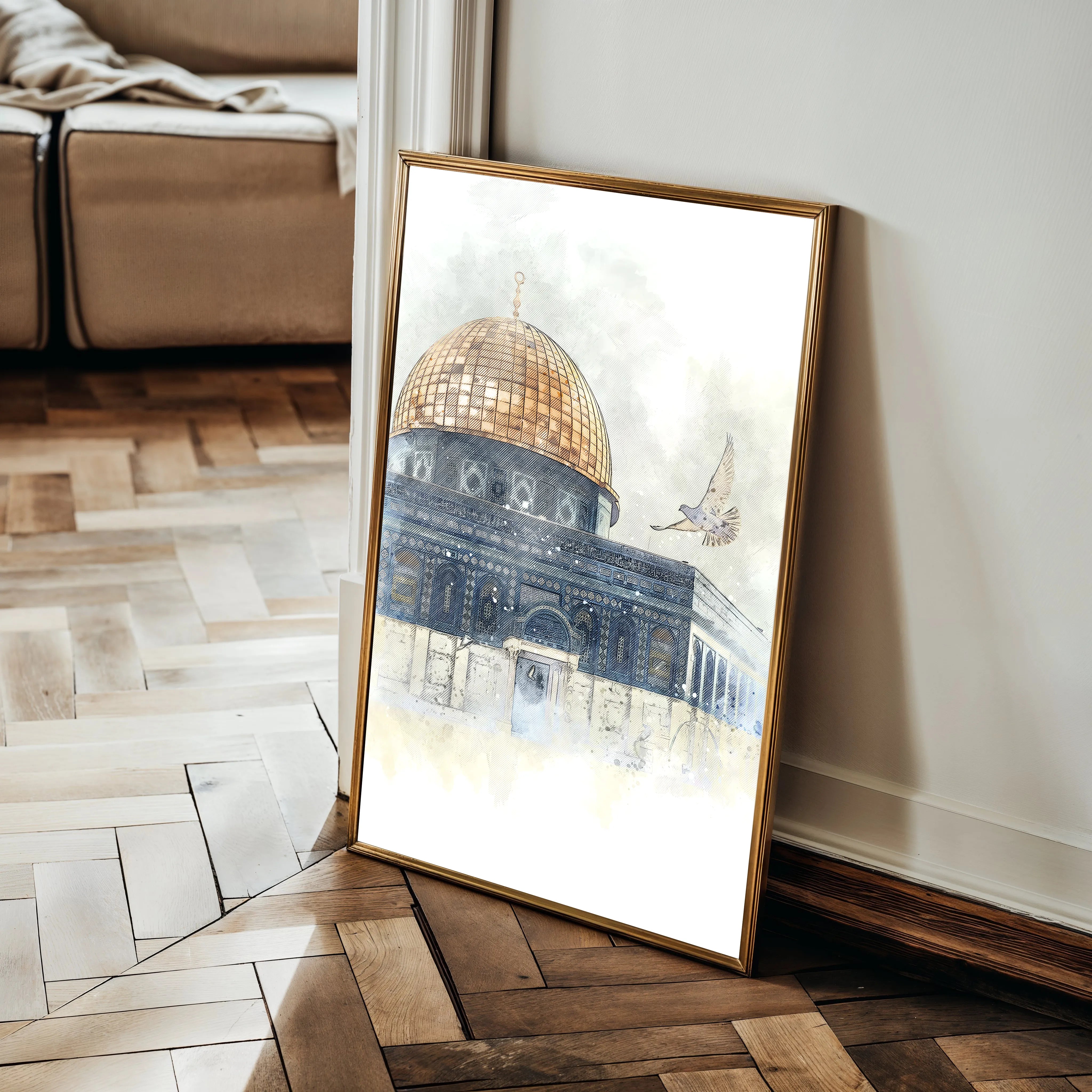 Palestine 086 Canvas Art 60 x 40 cm / Black