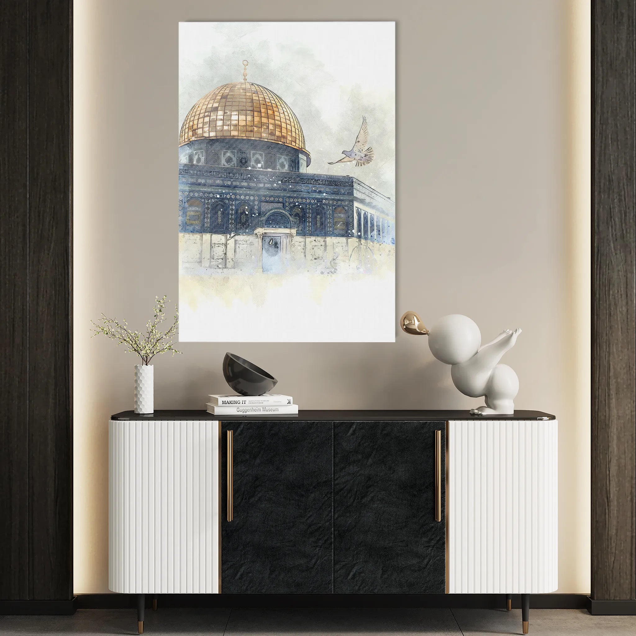 Palestine 086 Canvas Art 60 x 40 cm / Black