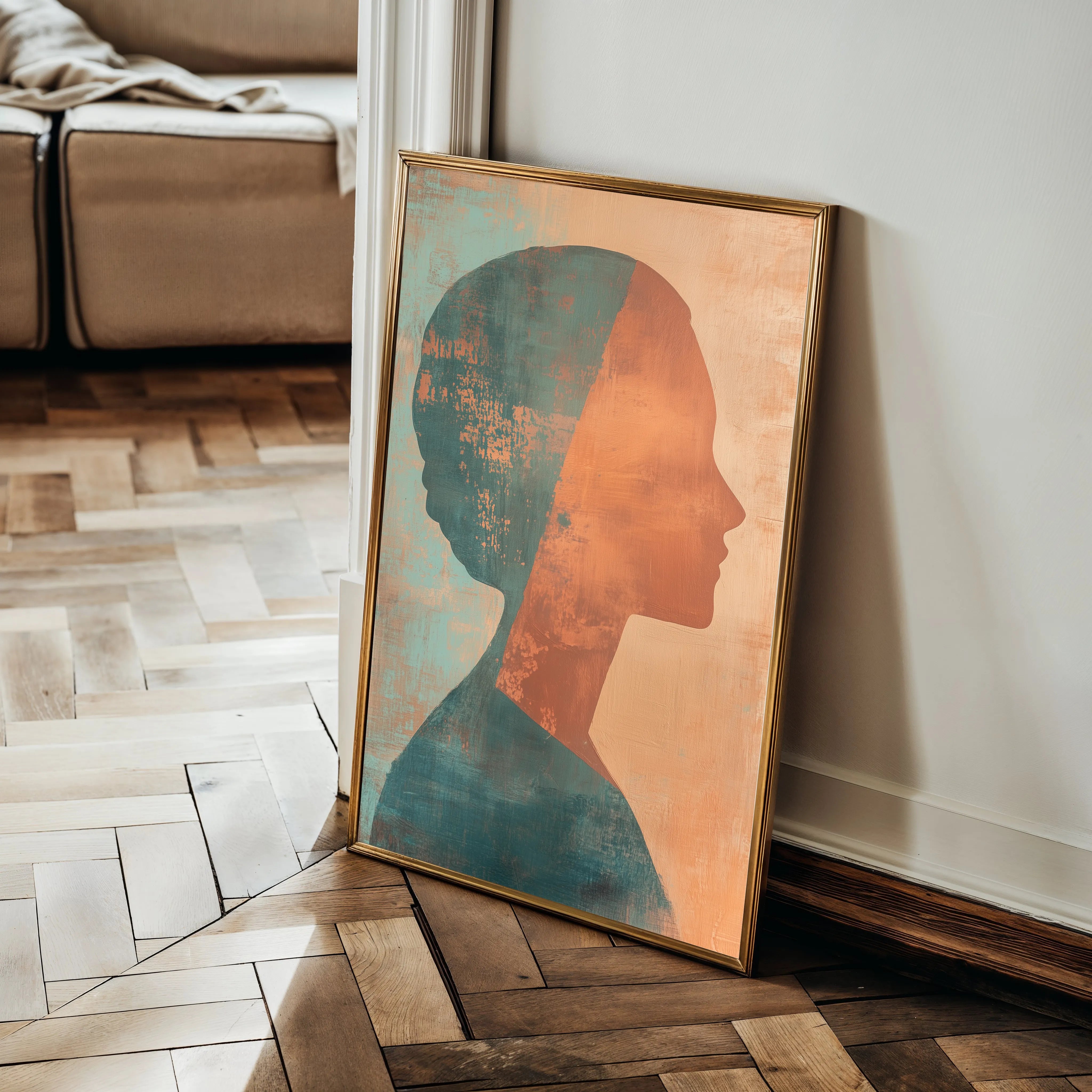 Portrait 086 Canvas Art 60 x 40 cm / Black