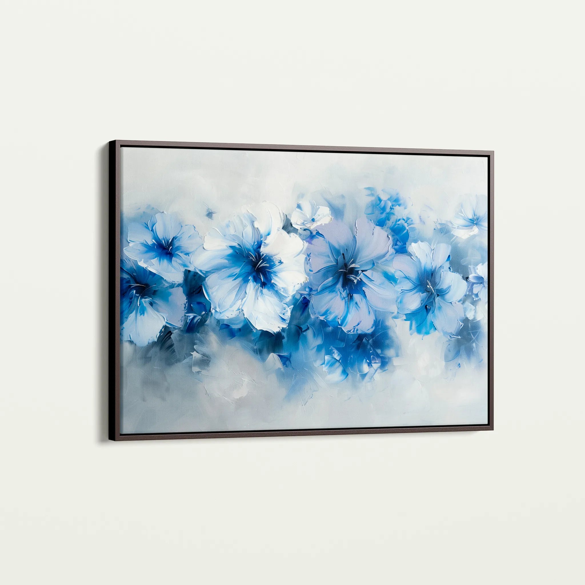 Floral 087 Canvas Art 60 x 40 cm / Black