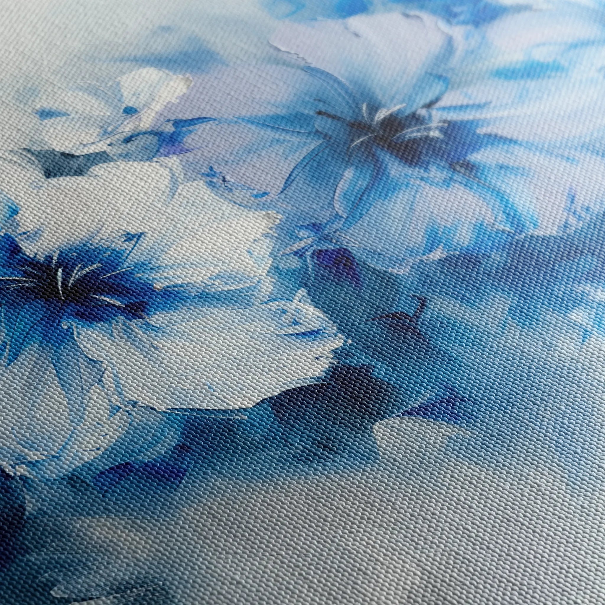 Floral 087 Canvas Art 60 x 40 cm / Black