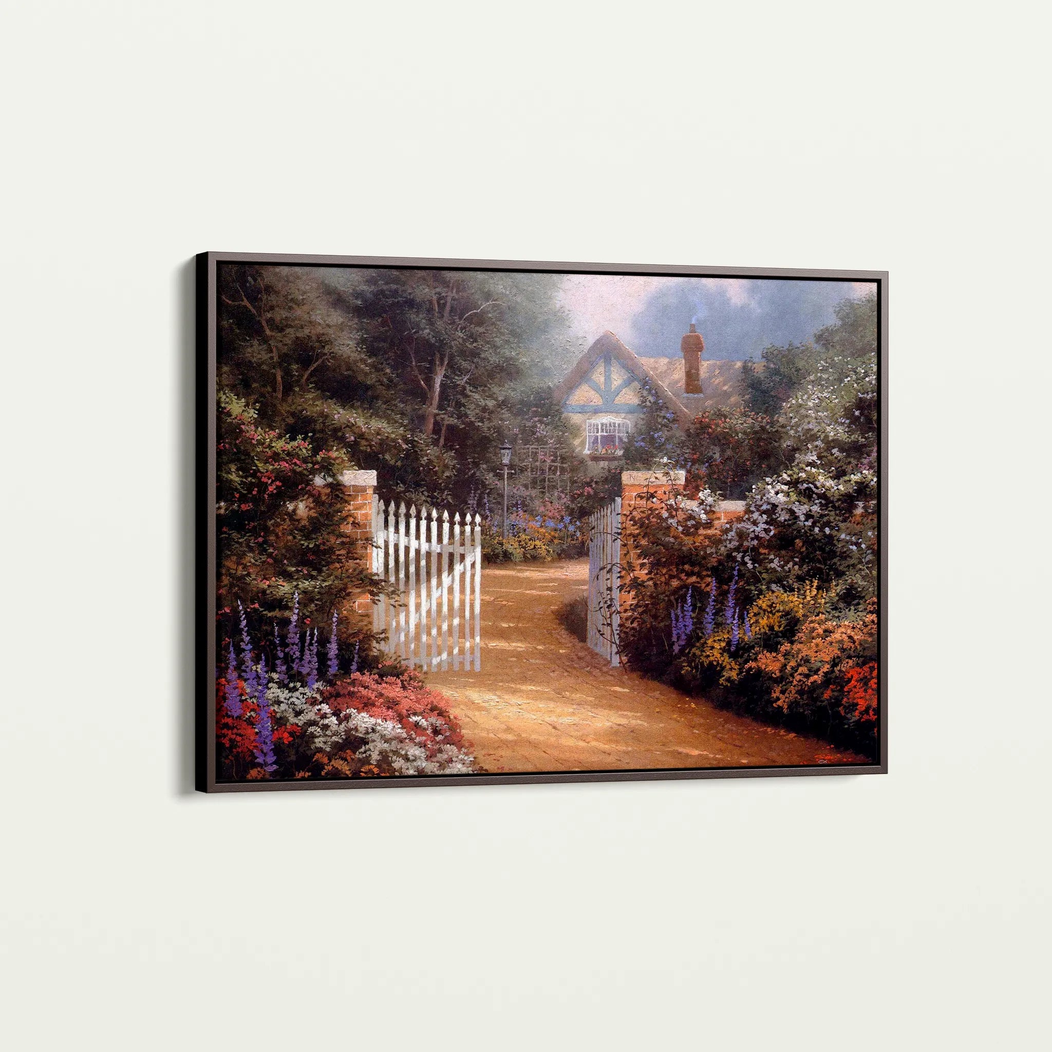 Landscape 087 Canvas Art 60 x 40 cm / Black