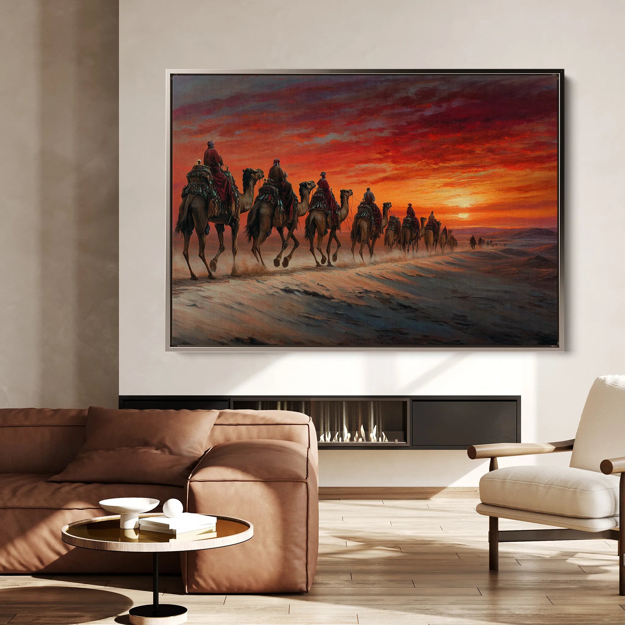 Orientalist 087 Canvas Art 60 x 40 cm / Black