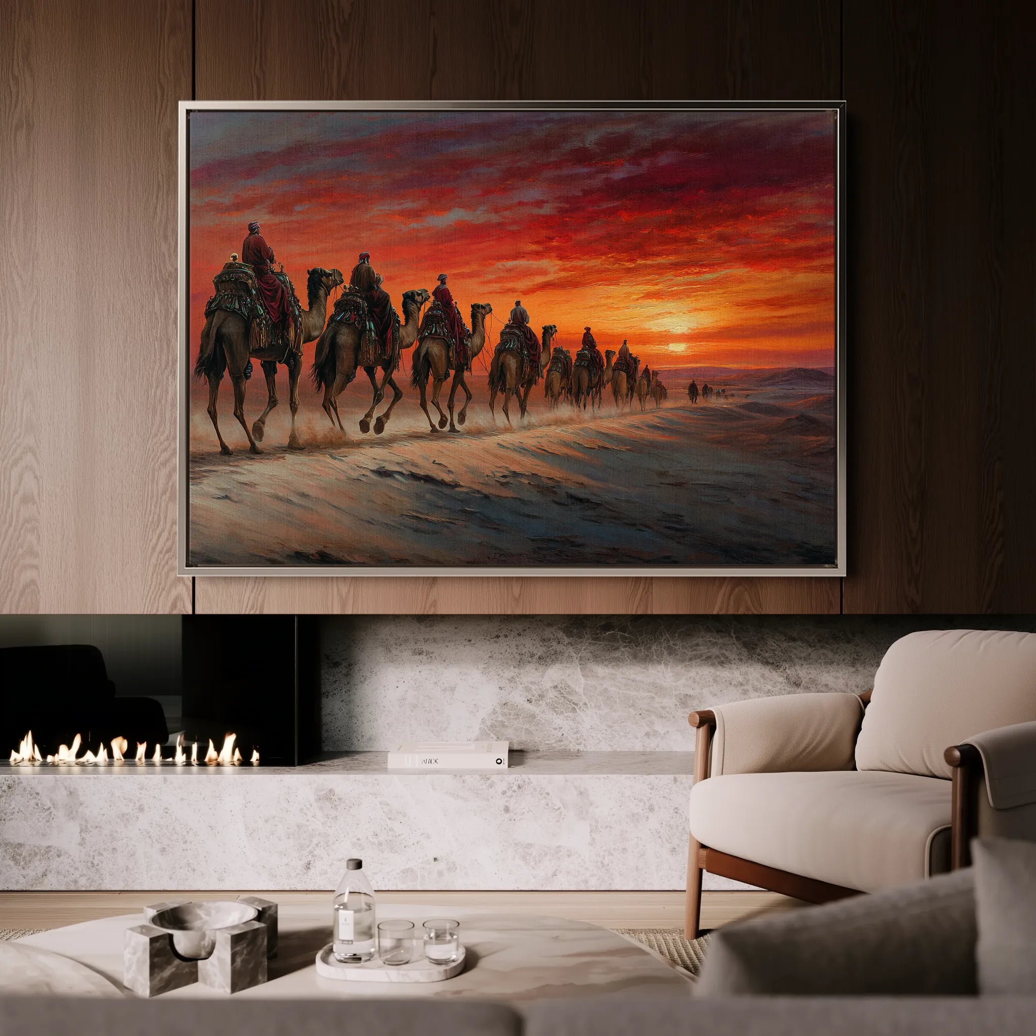 Orientalist 087 Canvas Art 60 x 40 cm / Black