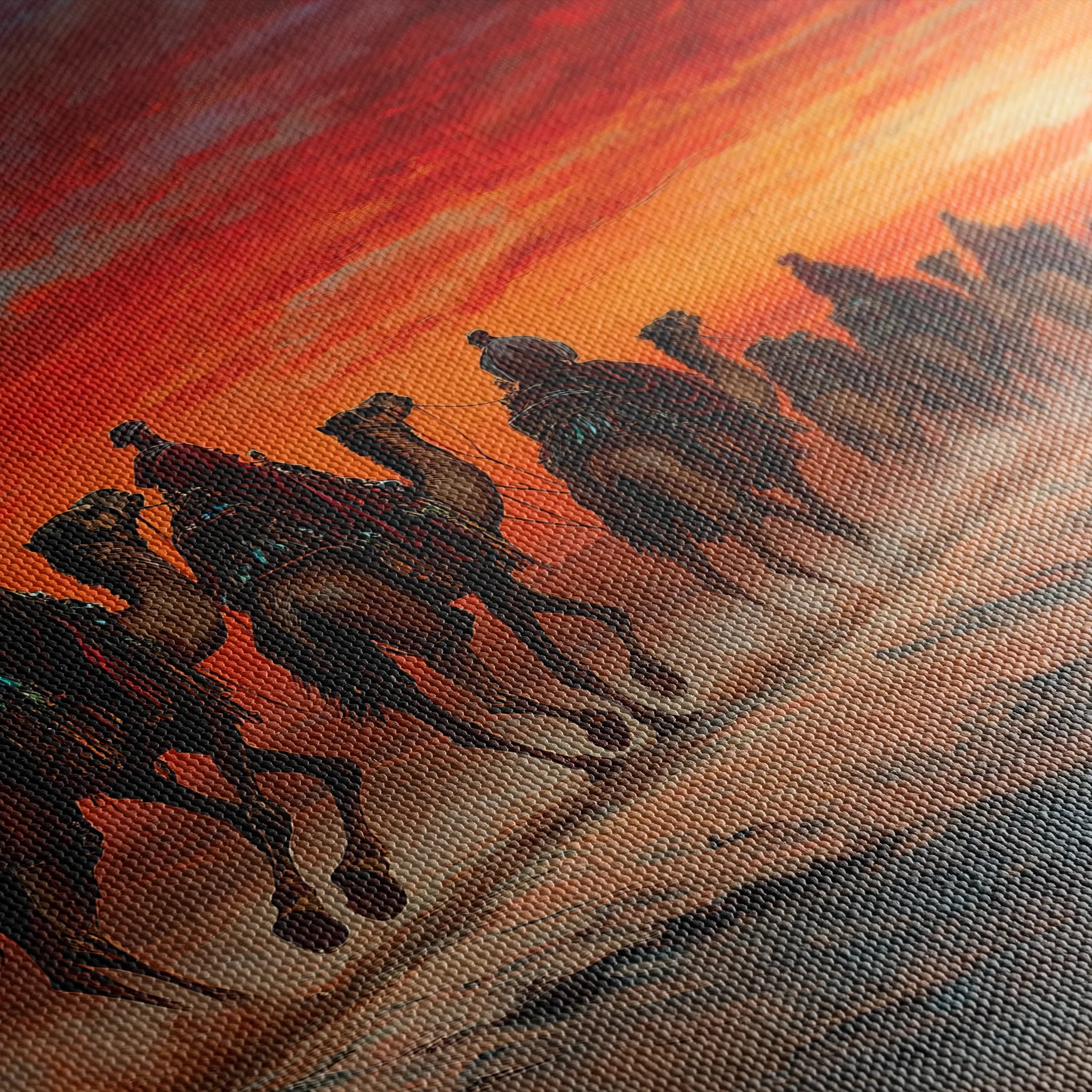 Orientalist 087 Canvas Art 60 x 40 cm / Black