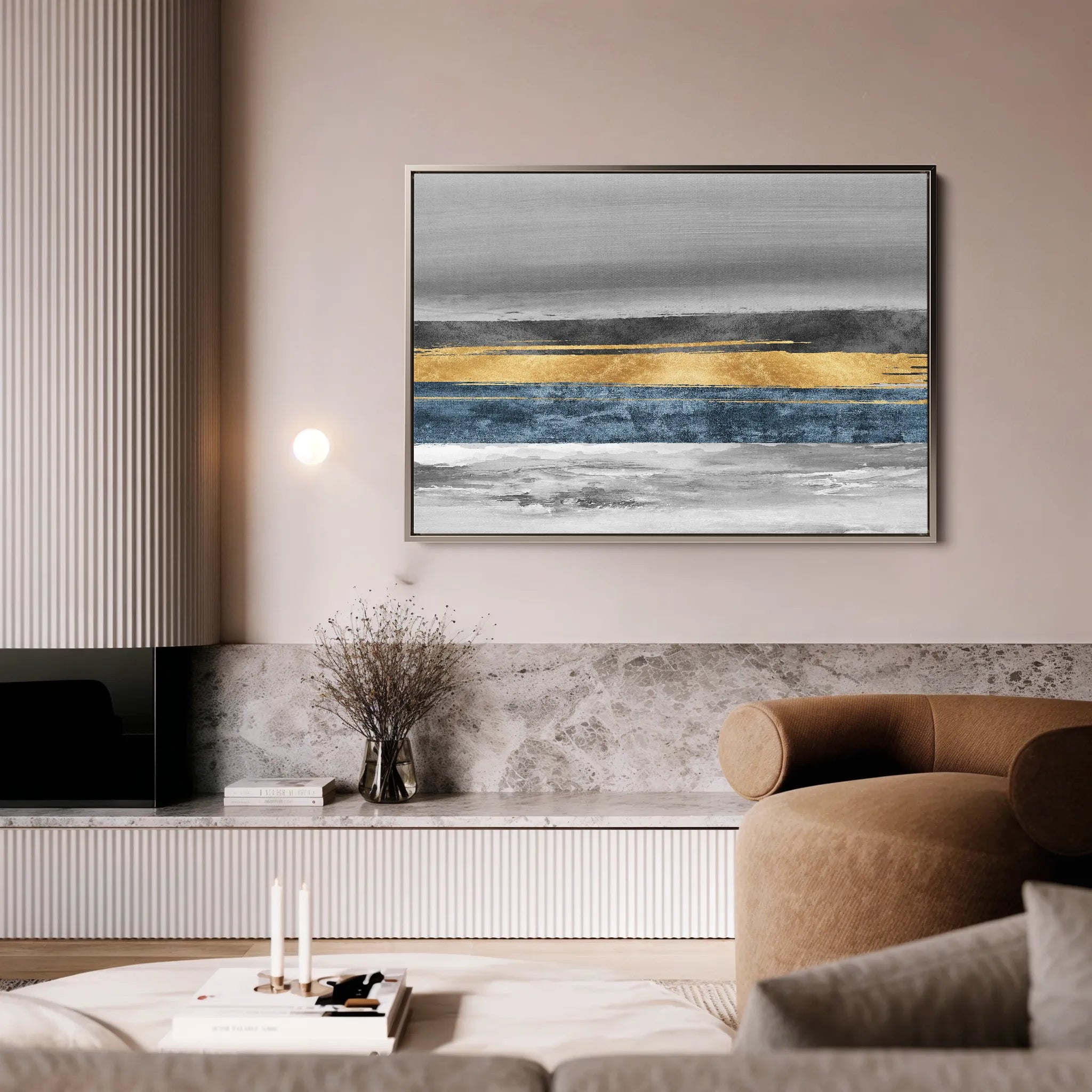 Abstract 088 Canvas Art 60 x 40 cm / Black