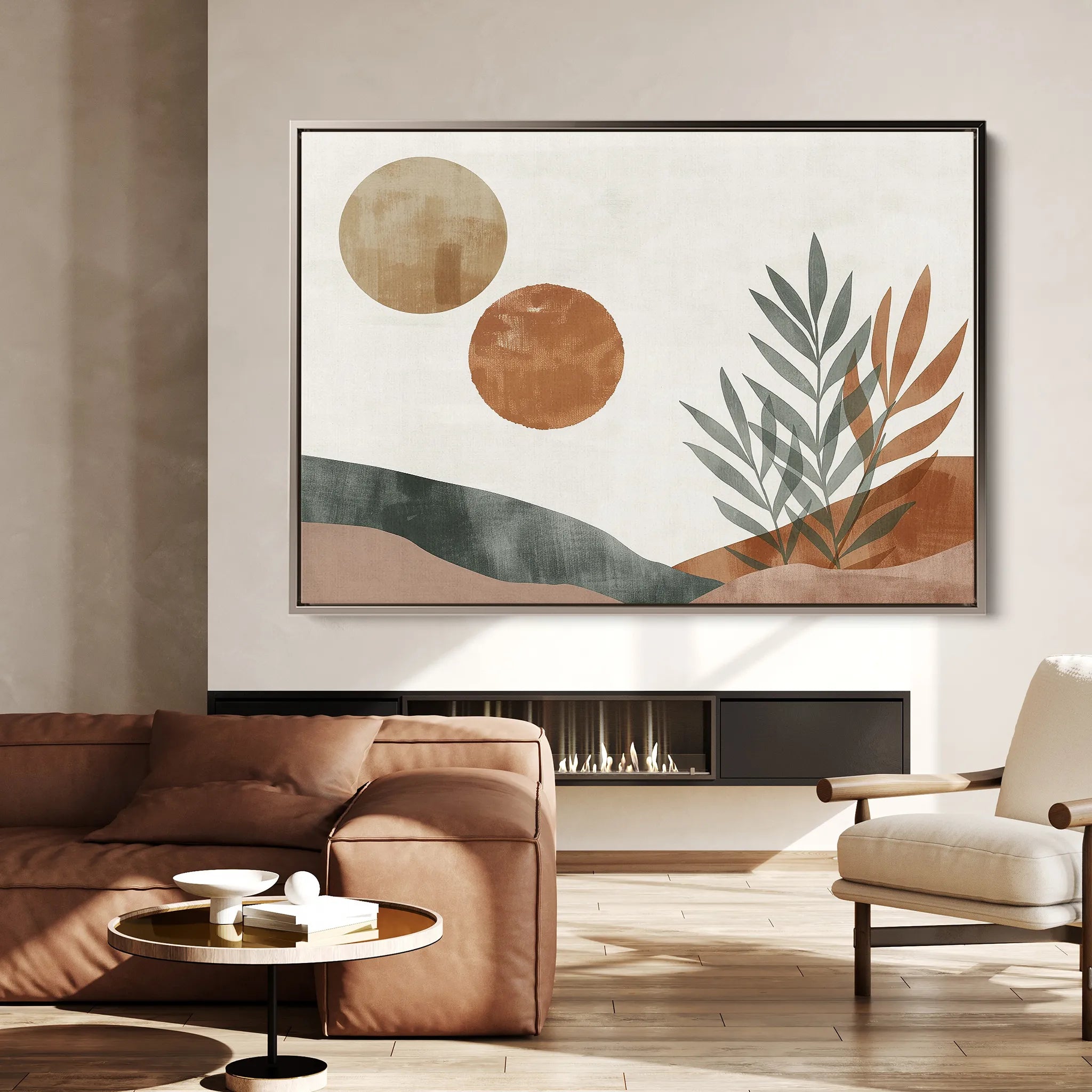 Boho 088 Canvas Art 60 x 40 cm / Black