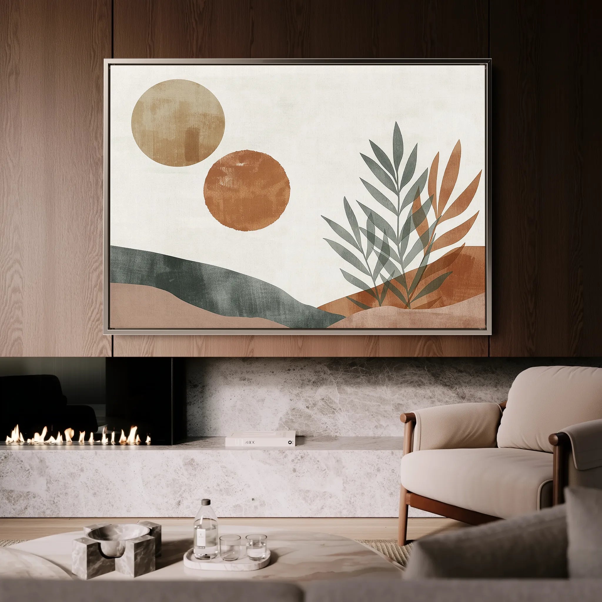 Boho 088 Canvas Art 60 x 40 cm / Black