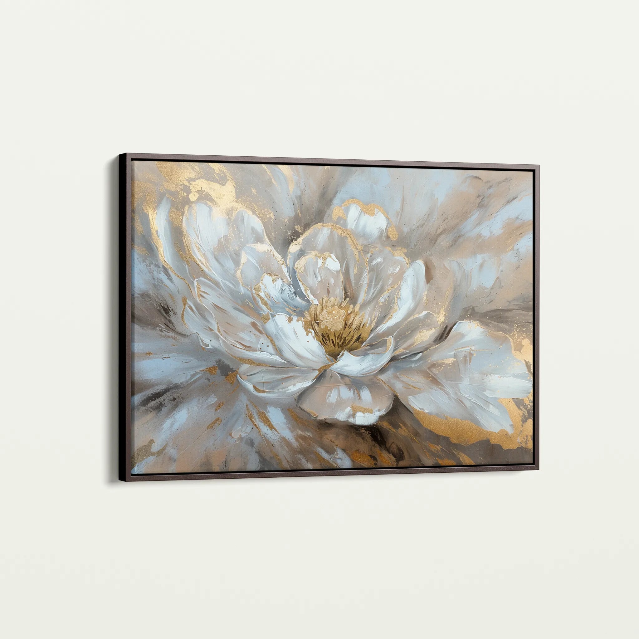 Floral 088 Canvas Art 60 x 40 cm / Black