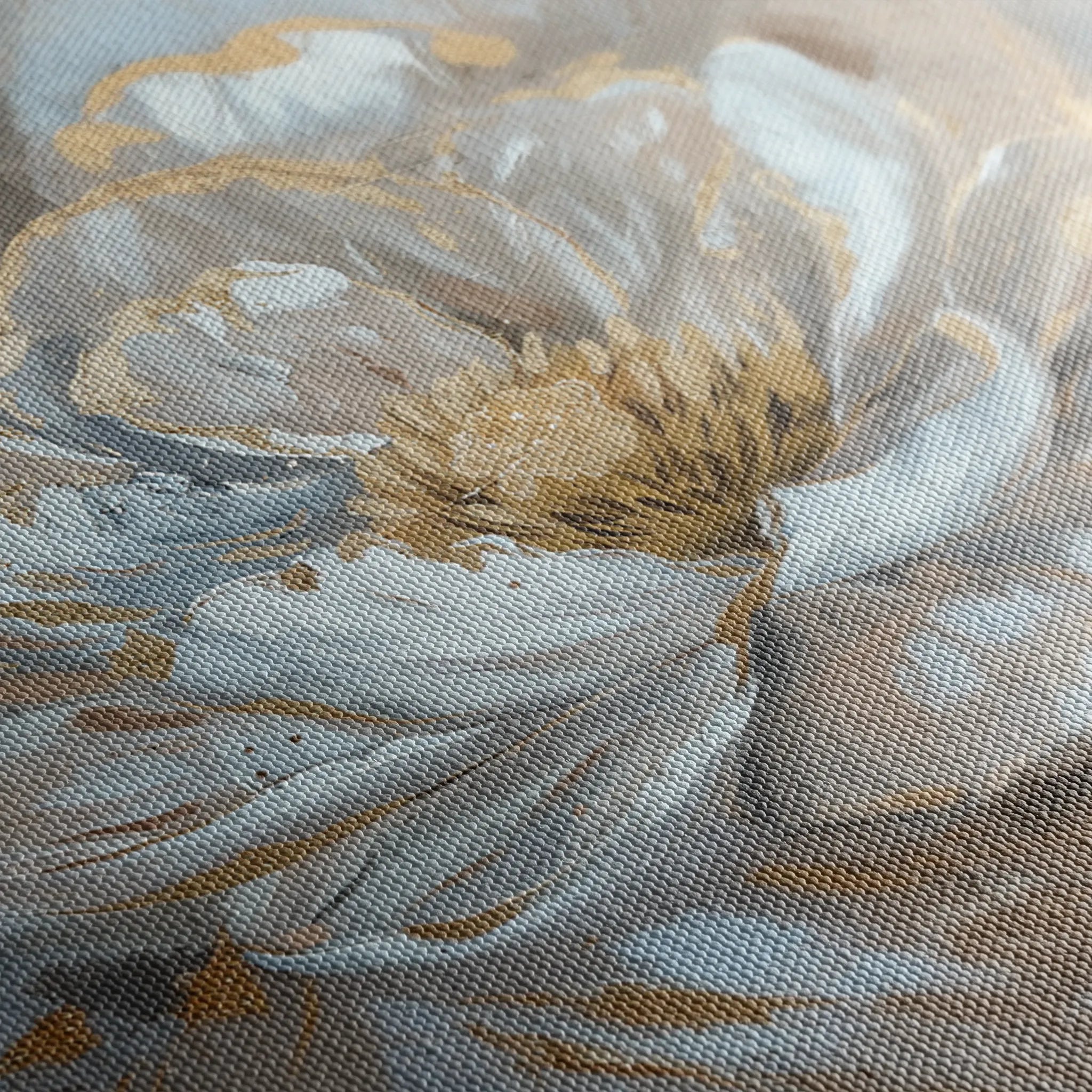 Floral 088 Canvas Art 60 x 40 cm / Black
