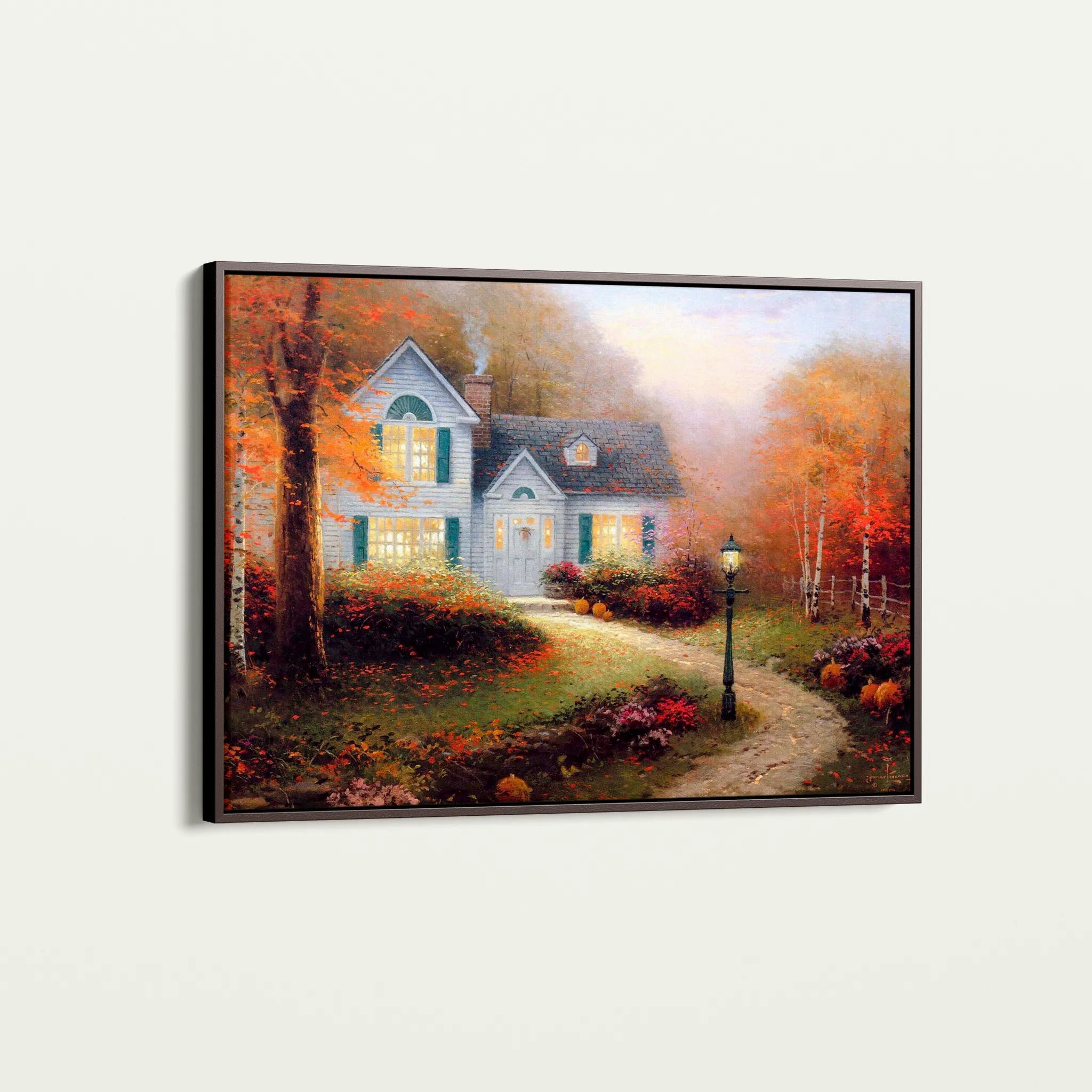 Landscape 088 Canvas Art 60 x 40 cm / Black