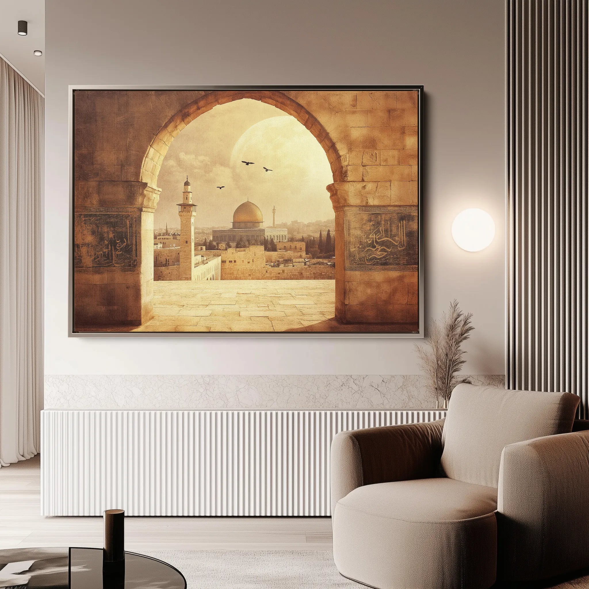 Palestine 088 Canvas Art 60 x 40 cm / Black