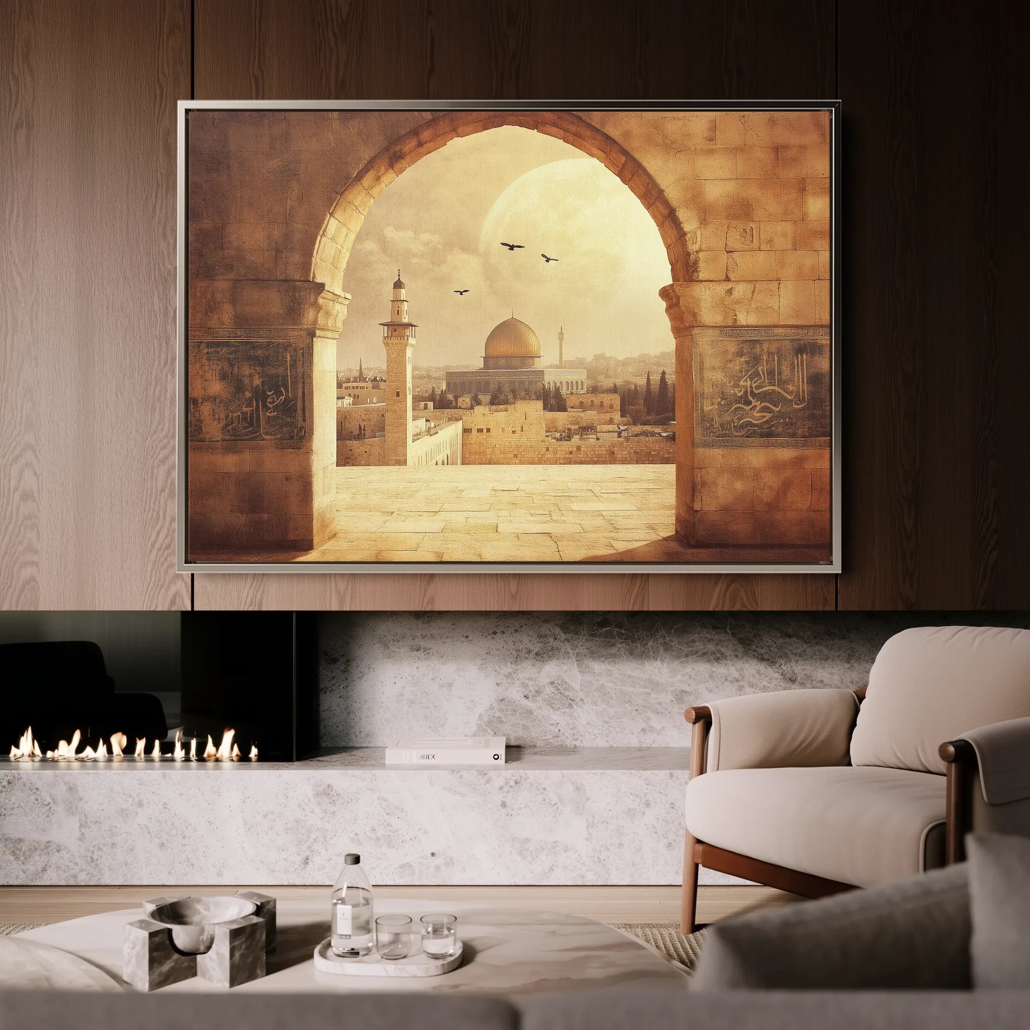 Palestine 088 Canvas Art 60 x 40 cm / Black