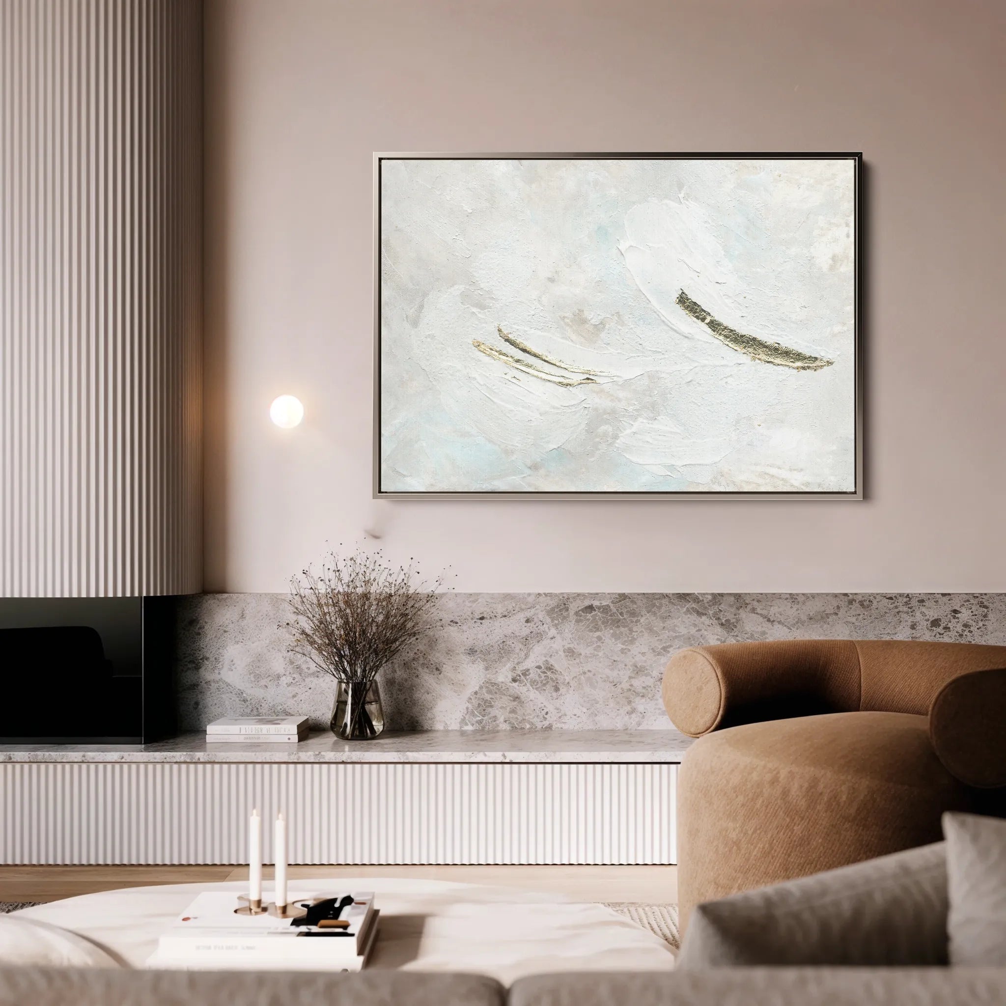 Abstract 089 Canvas Art 60 x 40 cm / Black