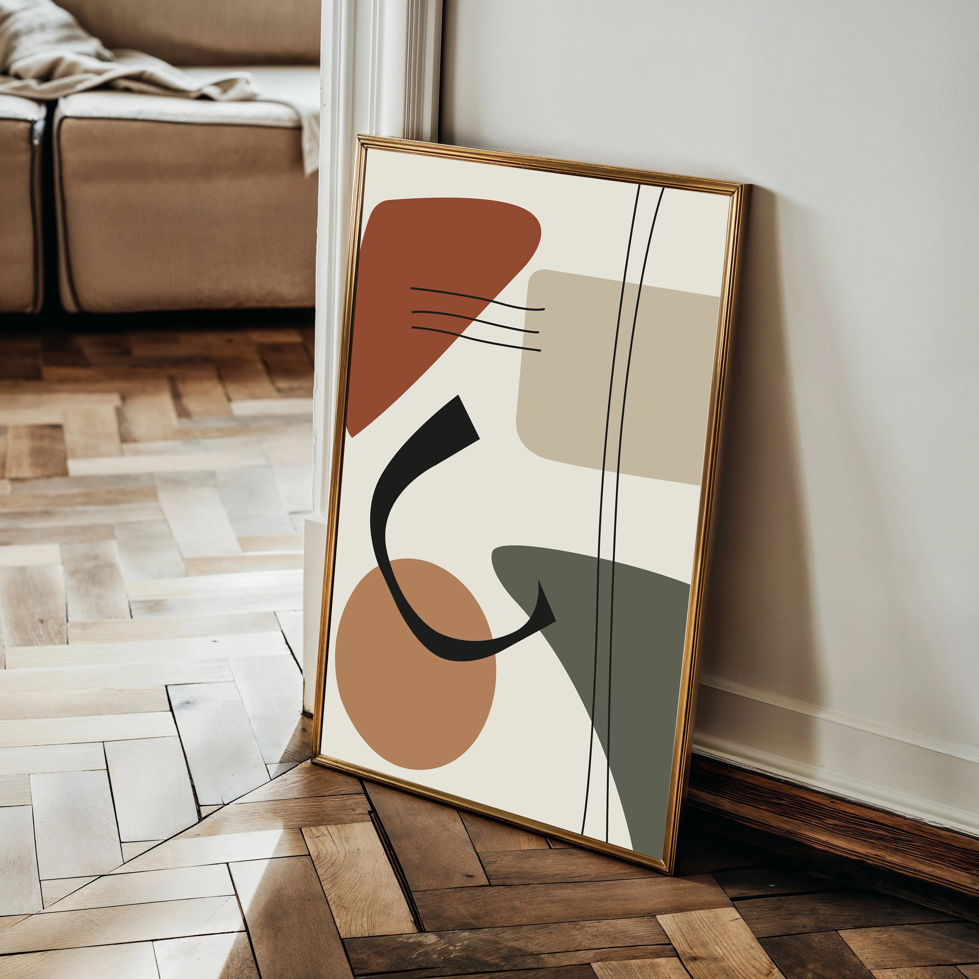 Boho 089 Canvas Art 60 x 40 cm / Black