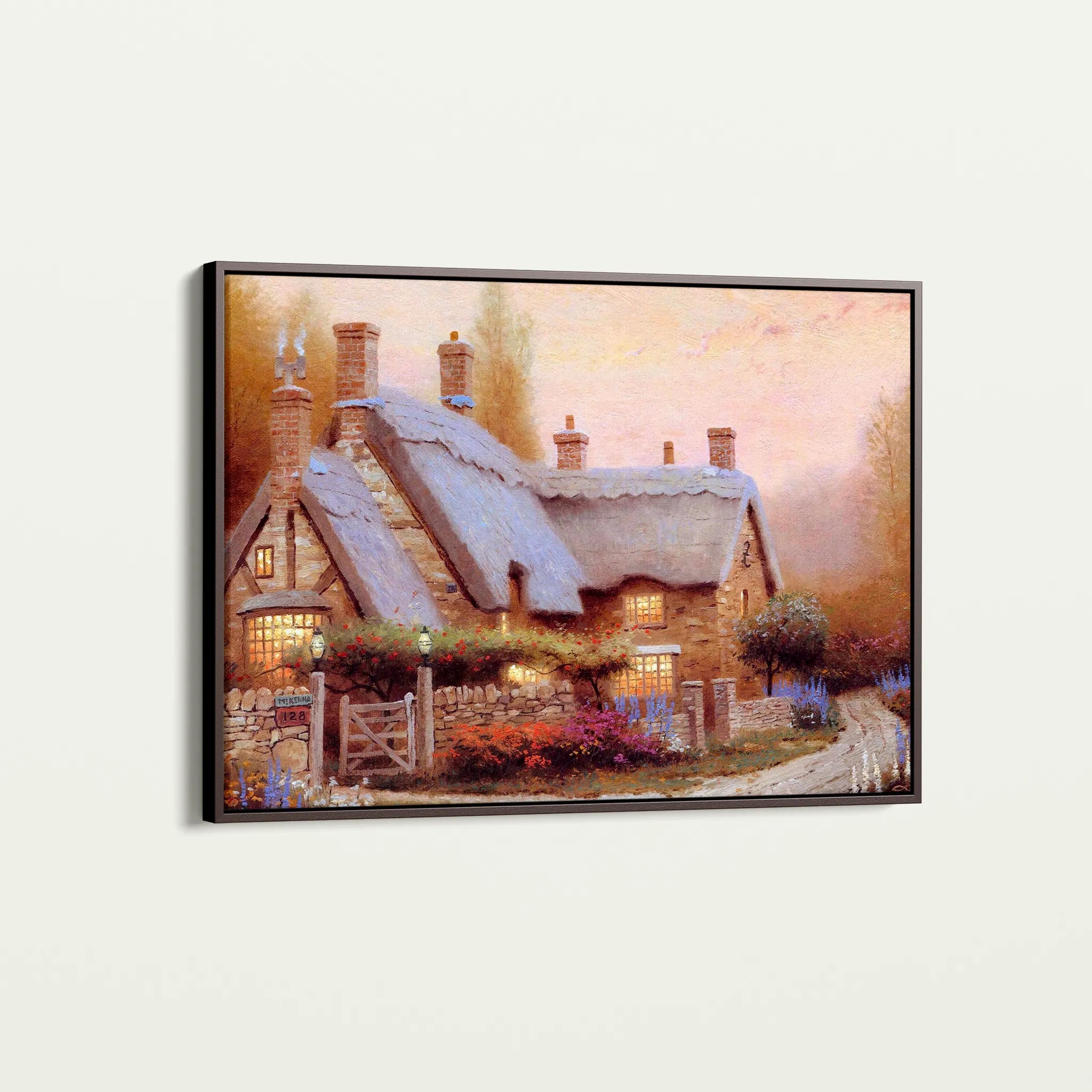 Landscape 089 Canvas Art 60 x 40 cm / Black