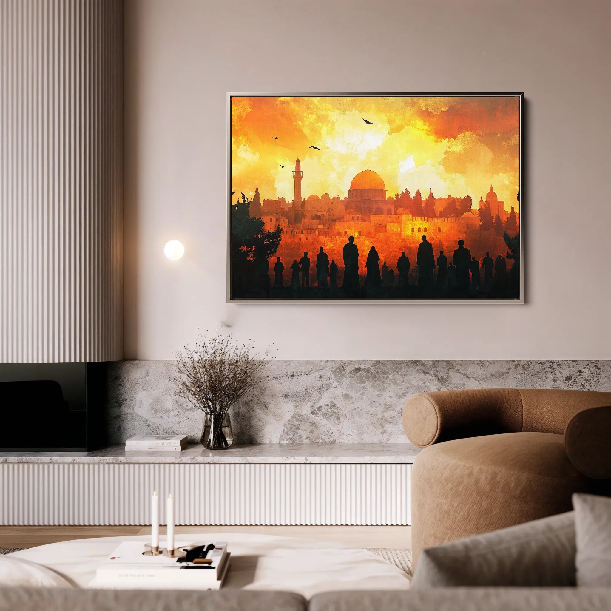 Palestine 089 Canvas Art 60 x 40 cm / Black