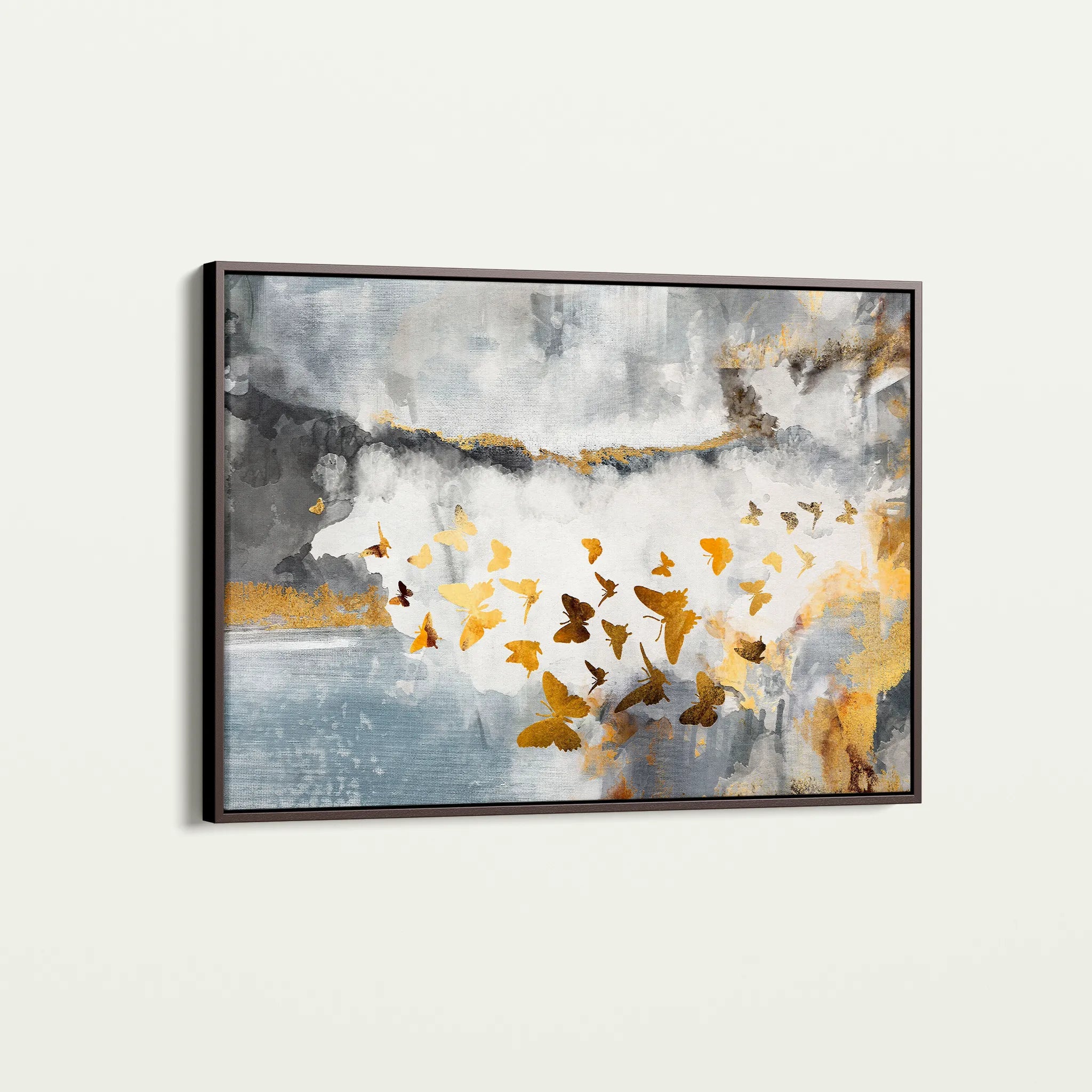 Abstract 090 Canvas Art 60 x 40 cm / Black