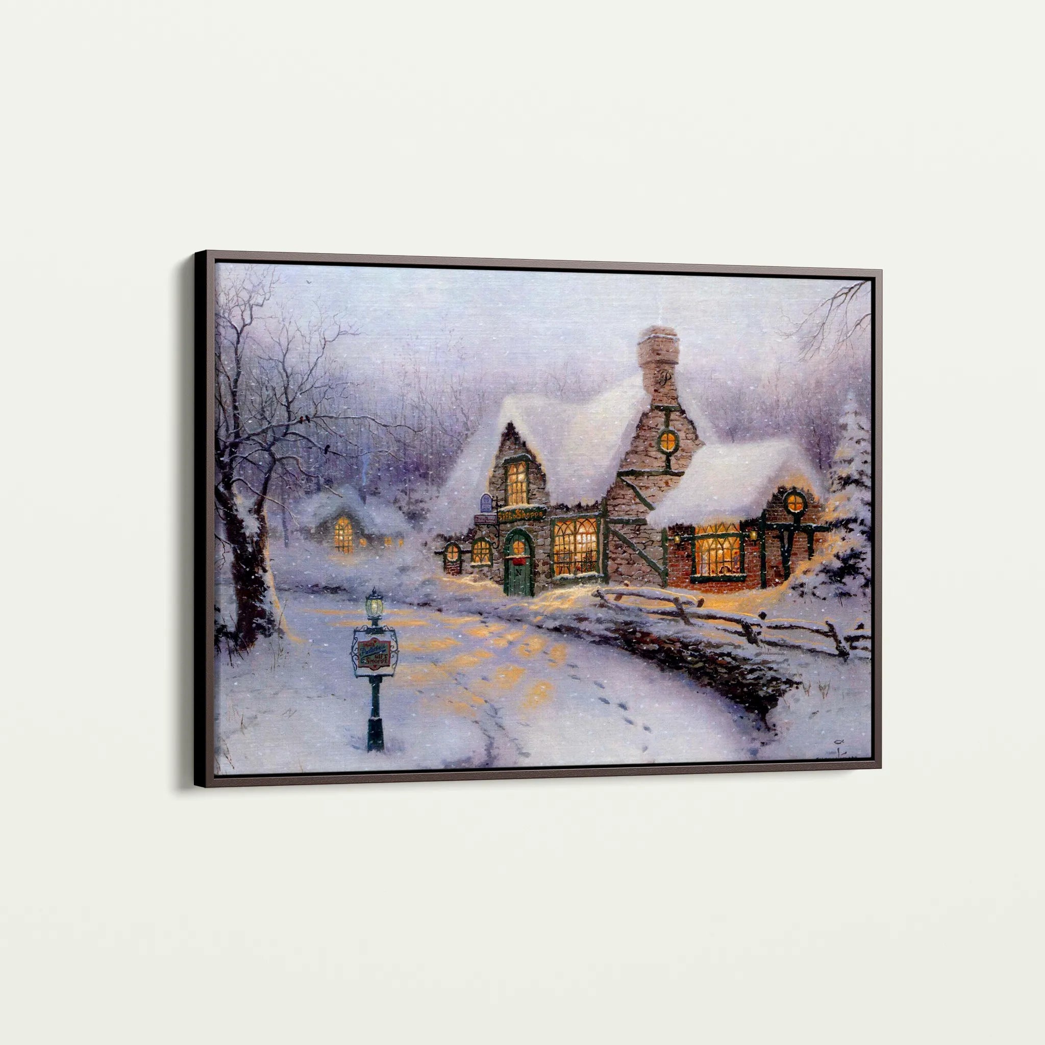 Landscape 090 Canvas Art 60 x 40 cm / Black