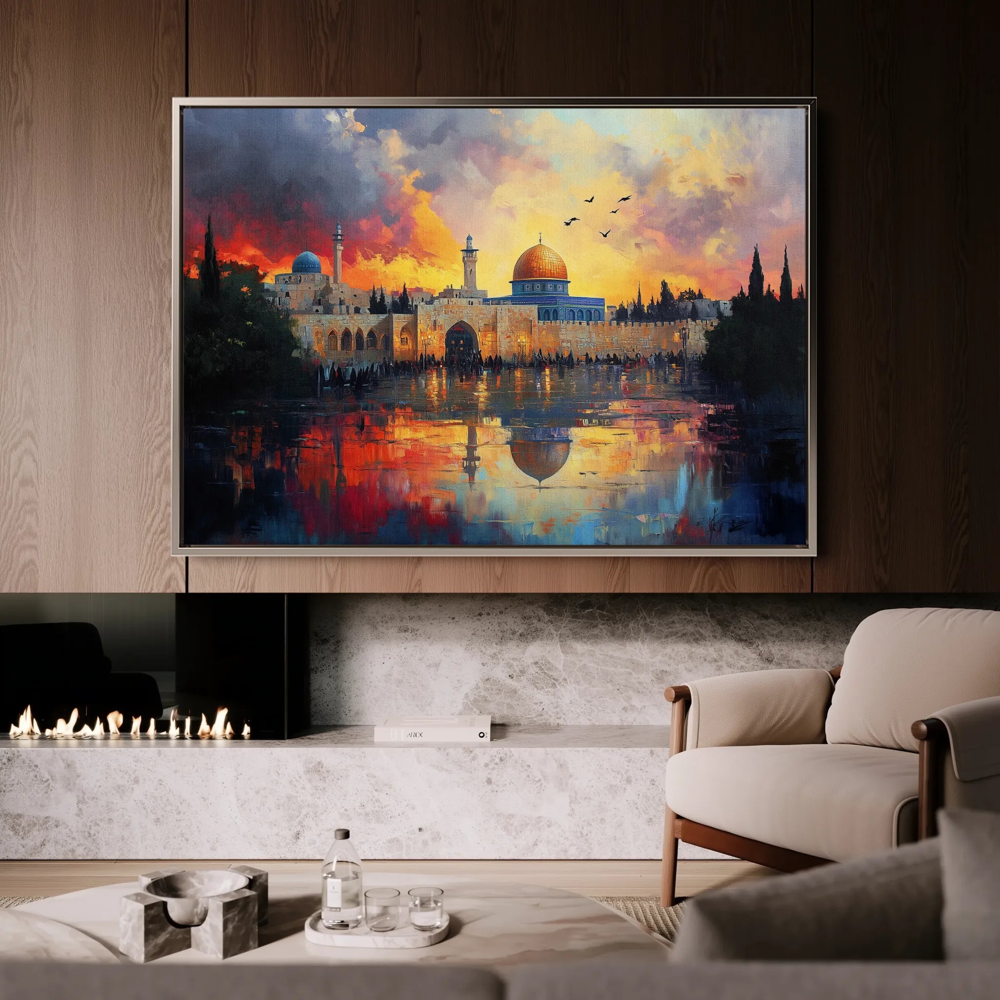 Palestine 090 Canvas Art 60 x 40 cm / Black