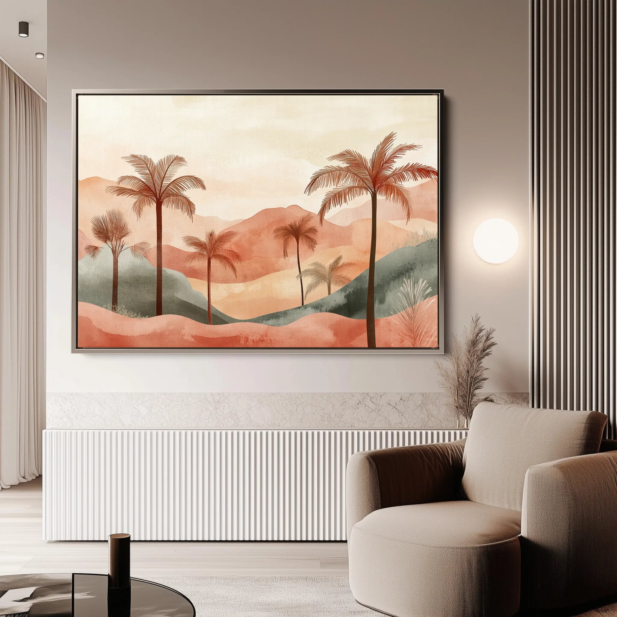 Boho 091 Canvas Art 60 x 40 cm / Black