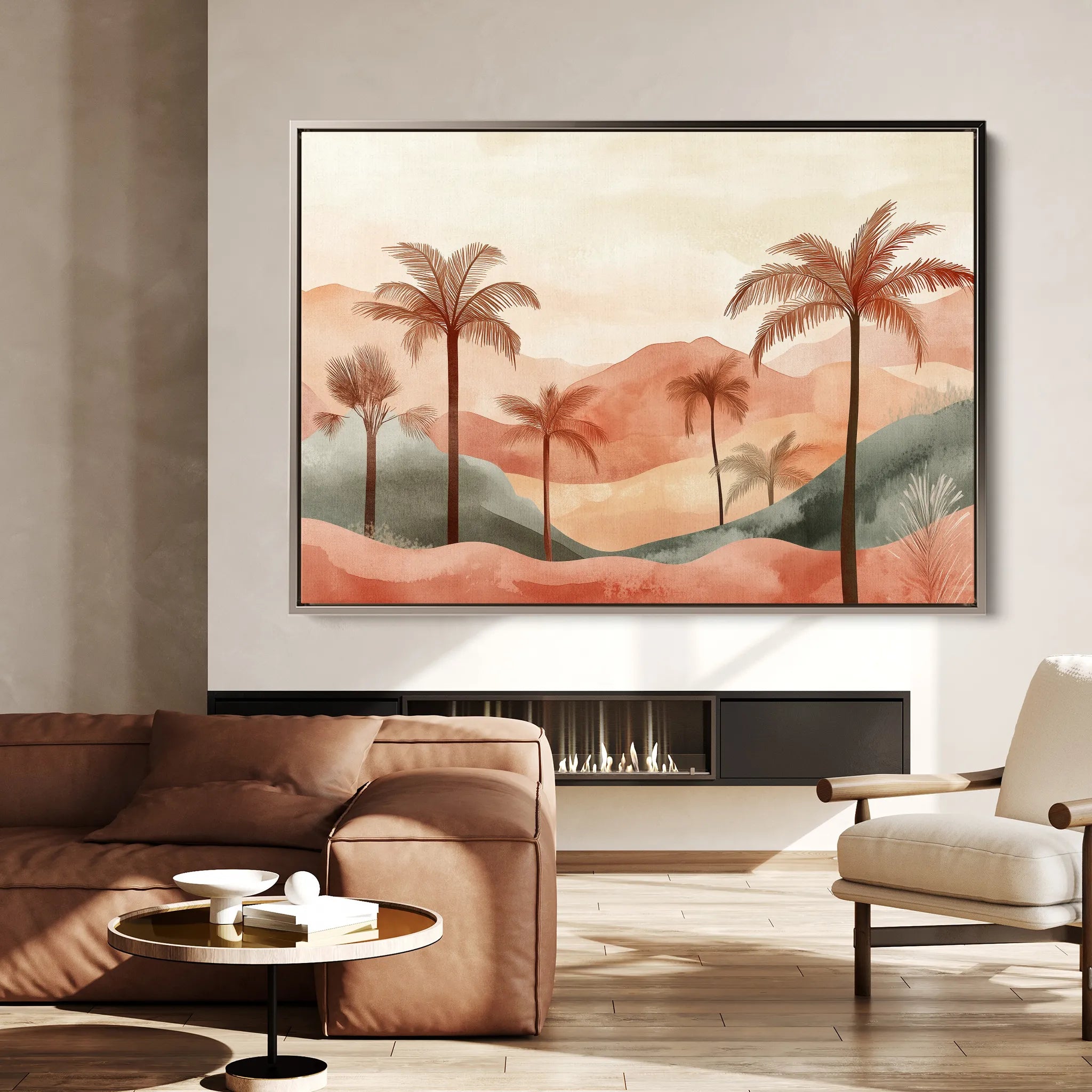 Boho 091 Canvas Art 60 x 40 cm / Black