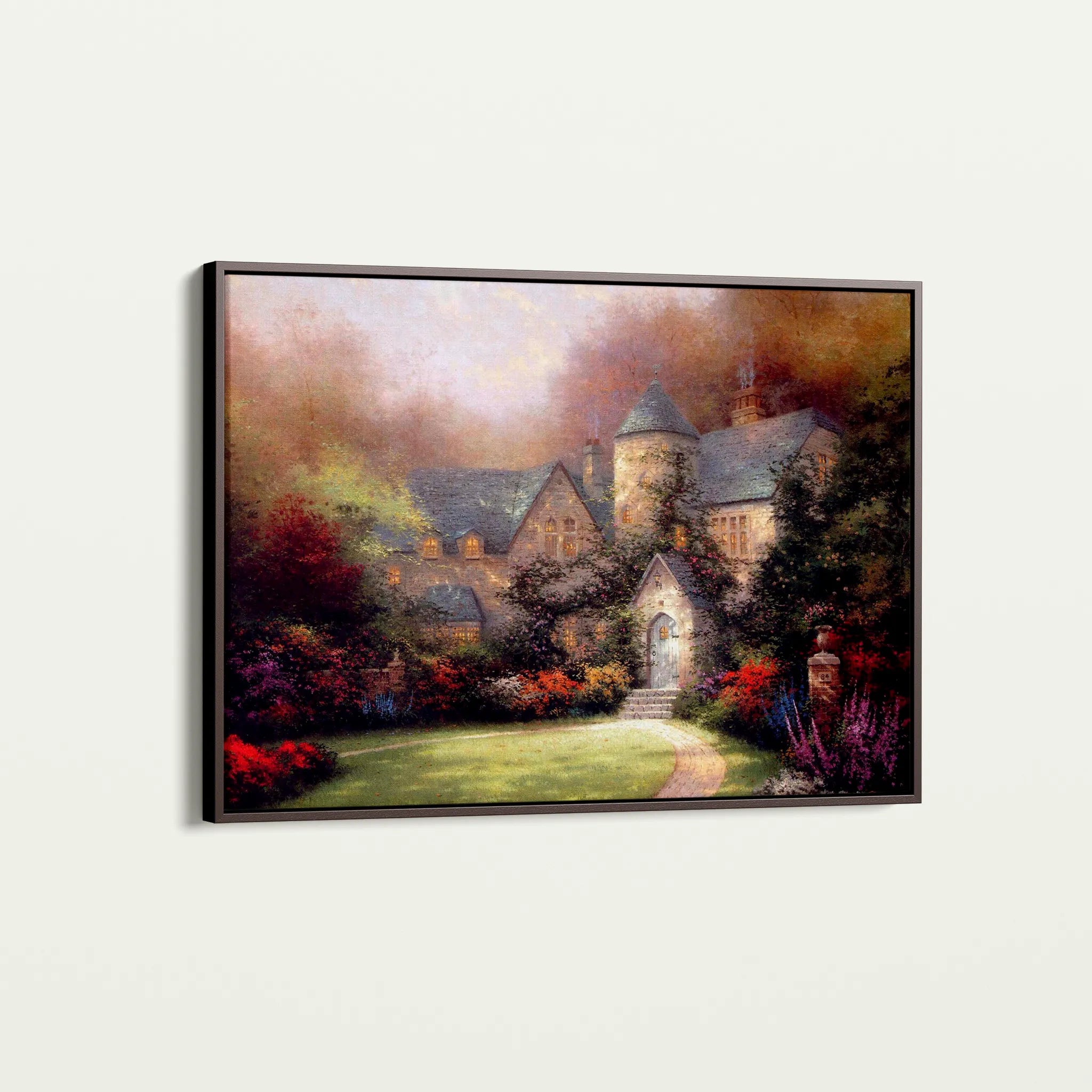 Landscape 091 Canvas Art 60 x 40 cm / Black