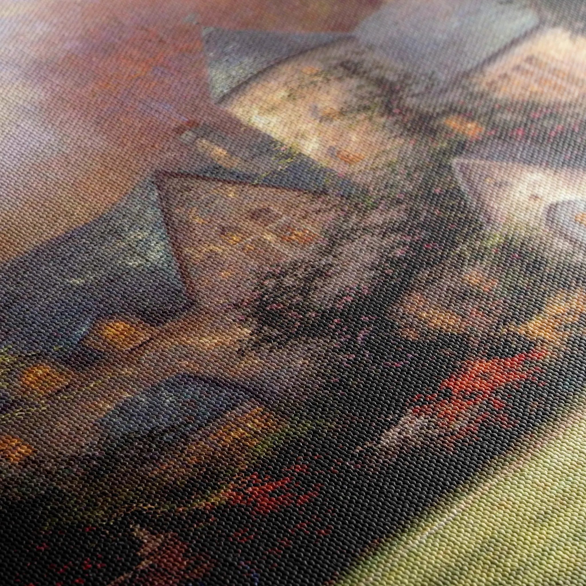 Landscape 091 Canvas Art 60 x 40 cm / Black