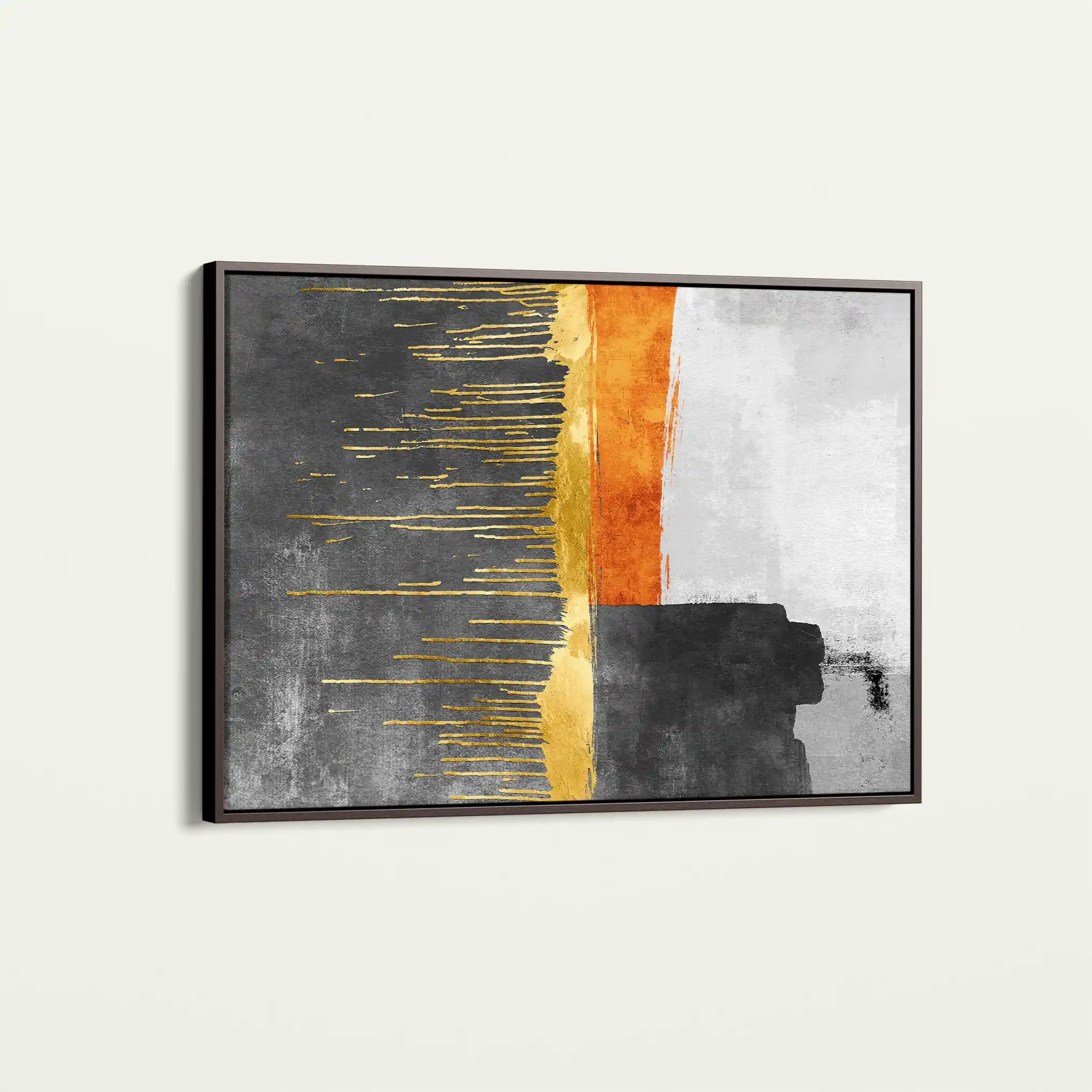 Abstract 092 Canvas Art 60 x 40 cm / Black