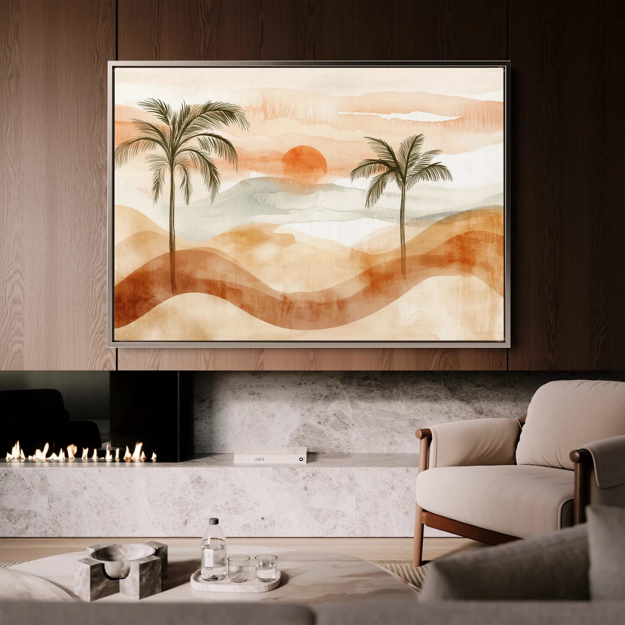 Boho 092 Canvas Art 60 x 40 cm / Black