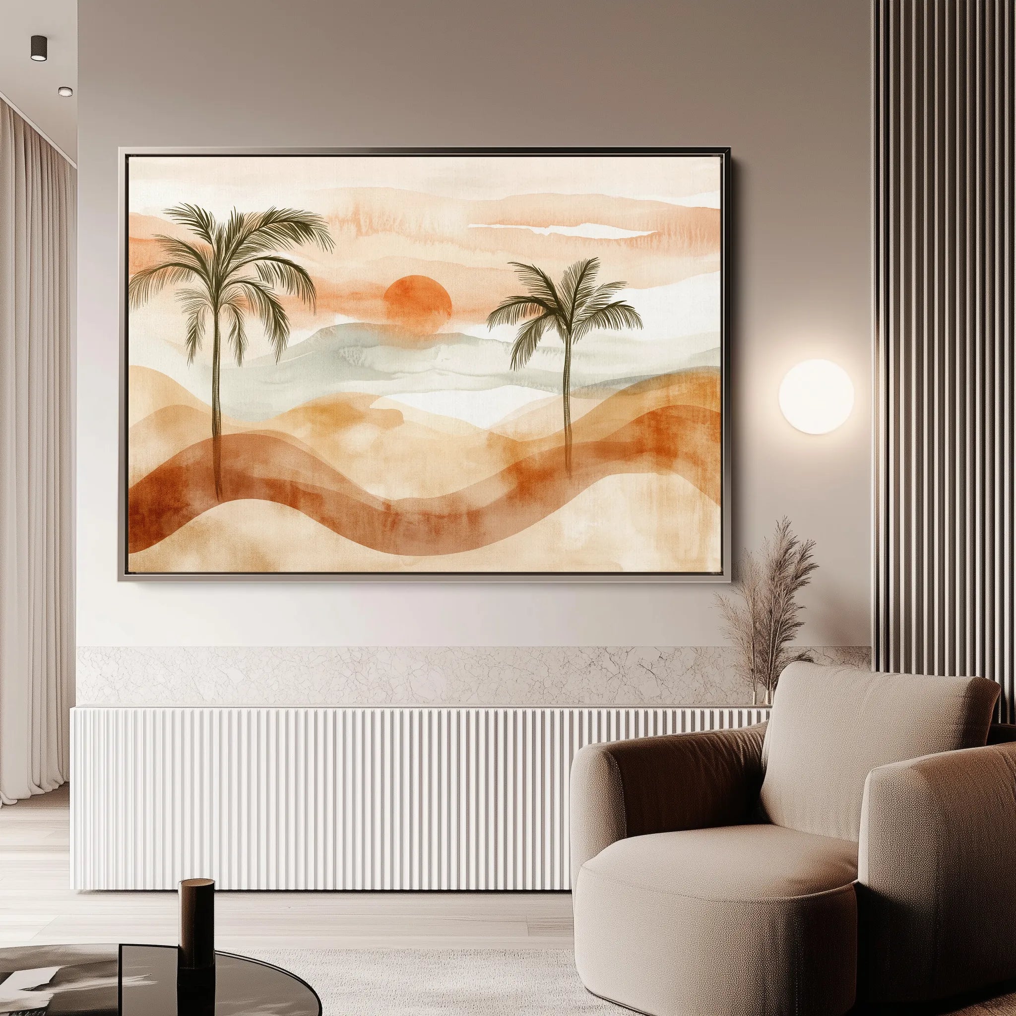 Boho 092 Canvas Art 60 x 40 cm / Black