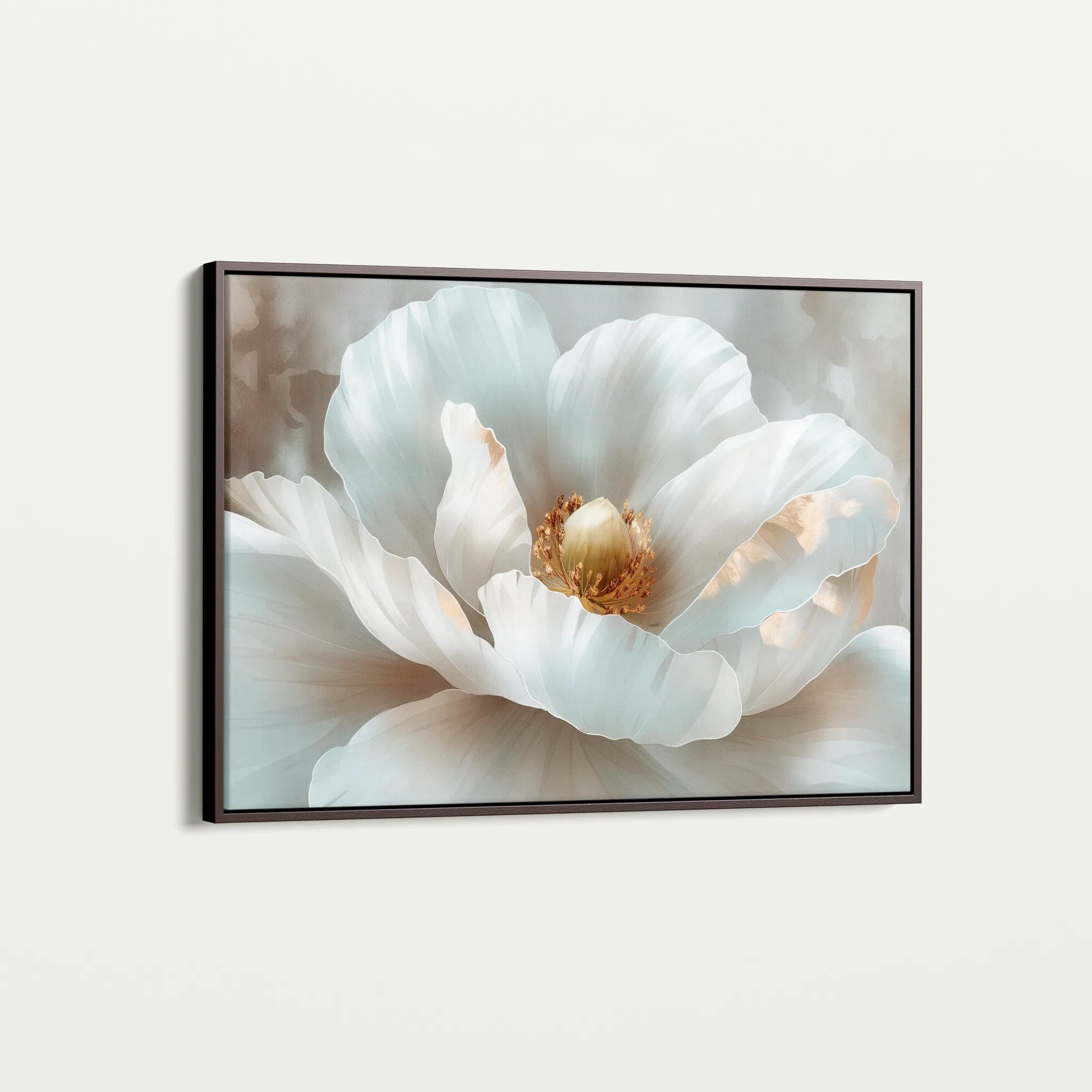 Floral 092 Canvas Art 60 x 40 cm / Black