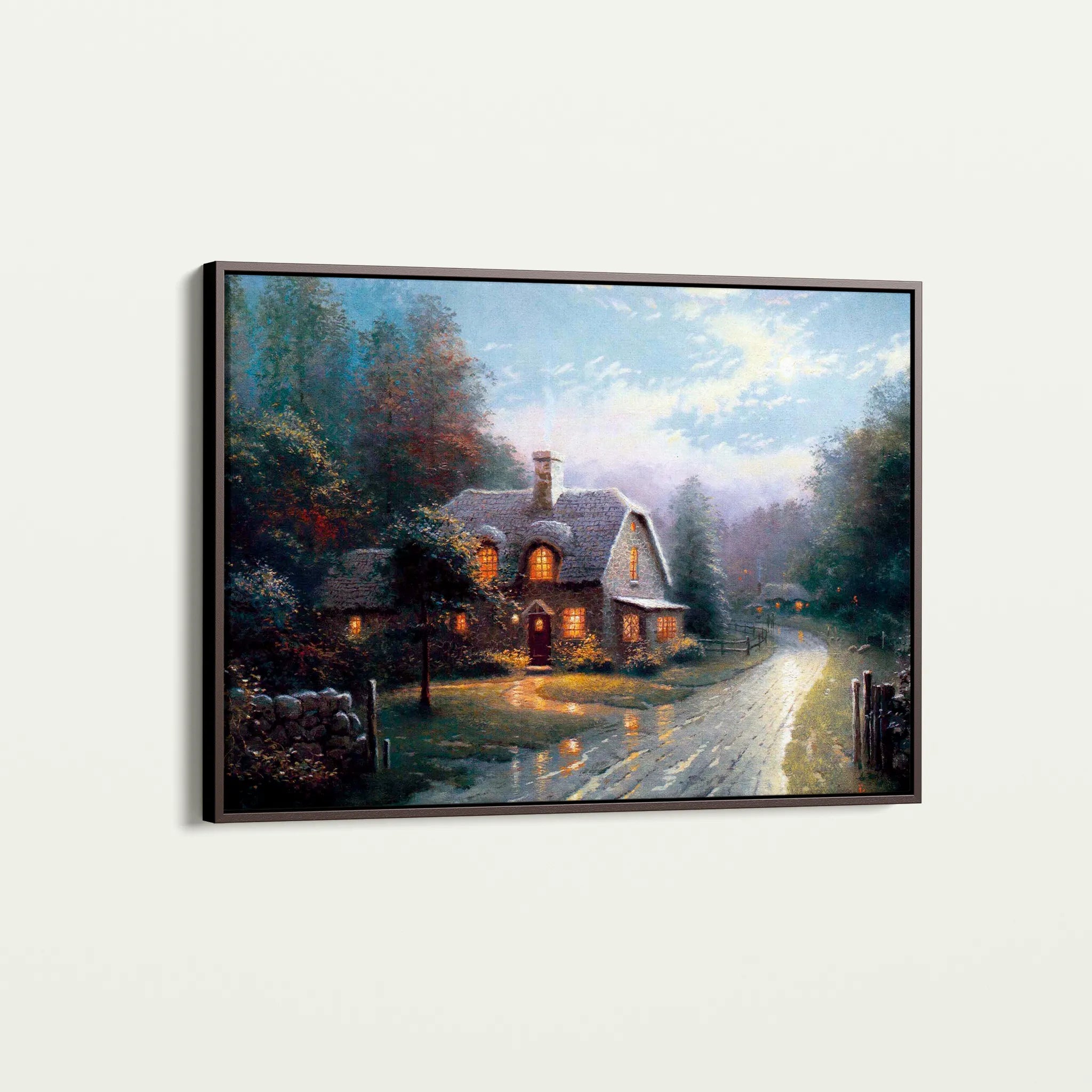 Landscape 092 Canvas Art 60 x 40 cm / Black