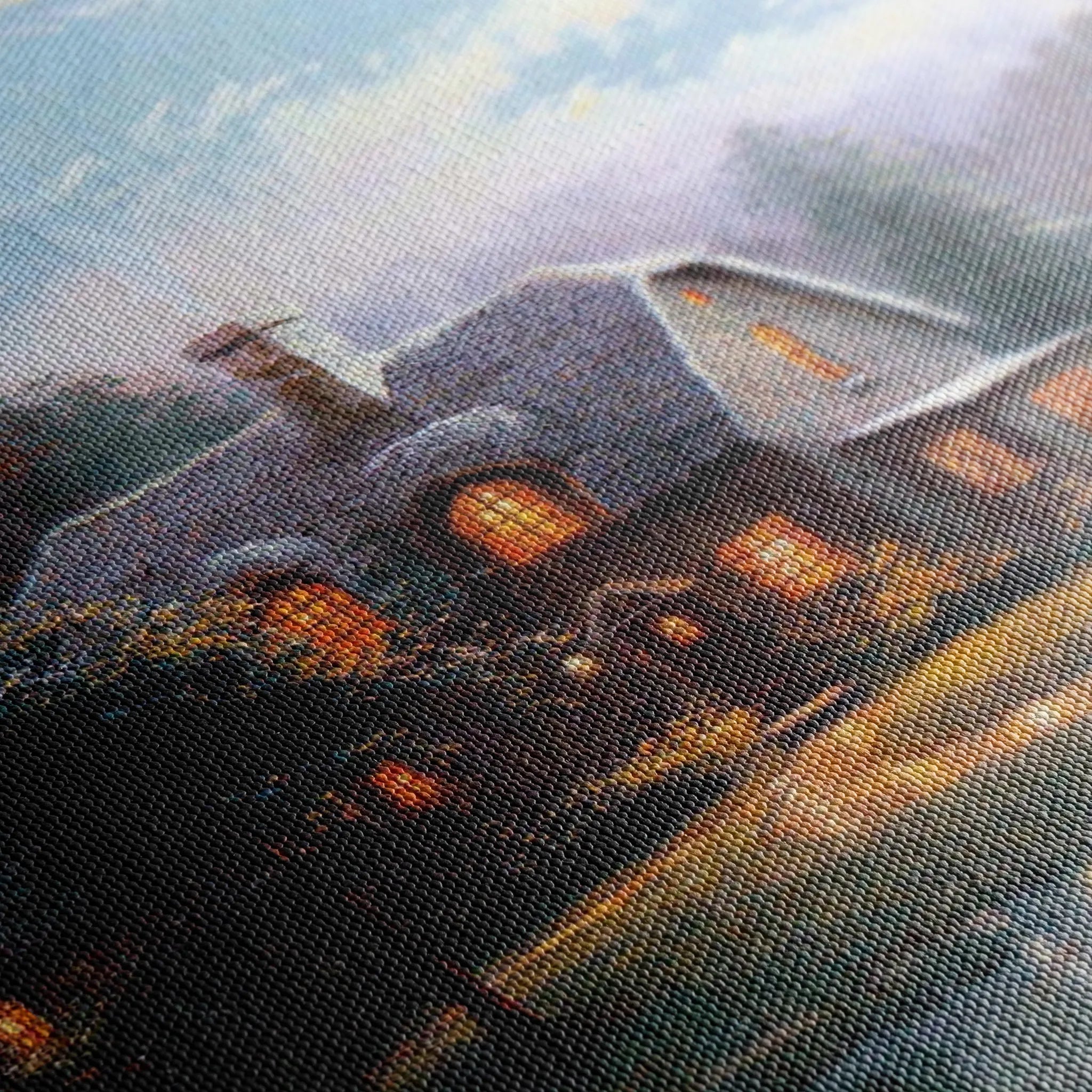 Landscape 092 Canvas Art 60 x 40 cm / Black