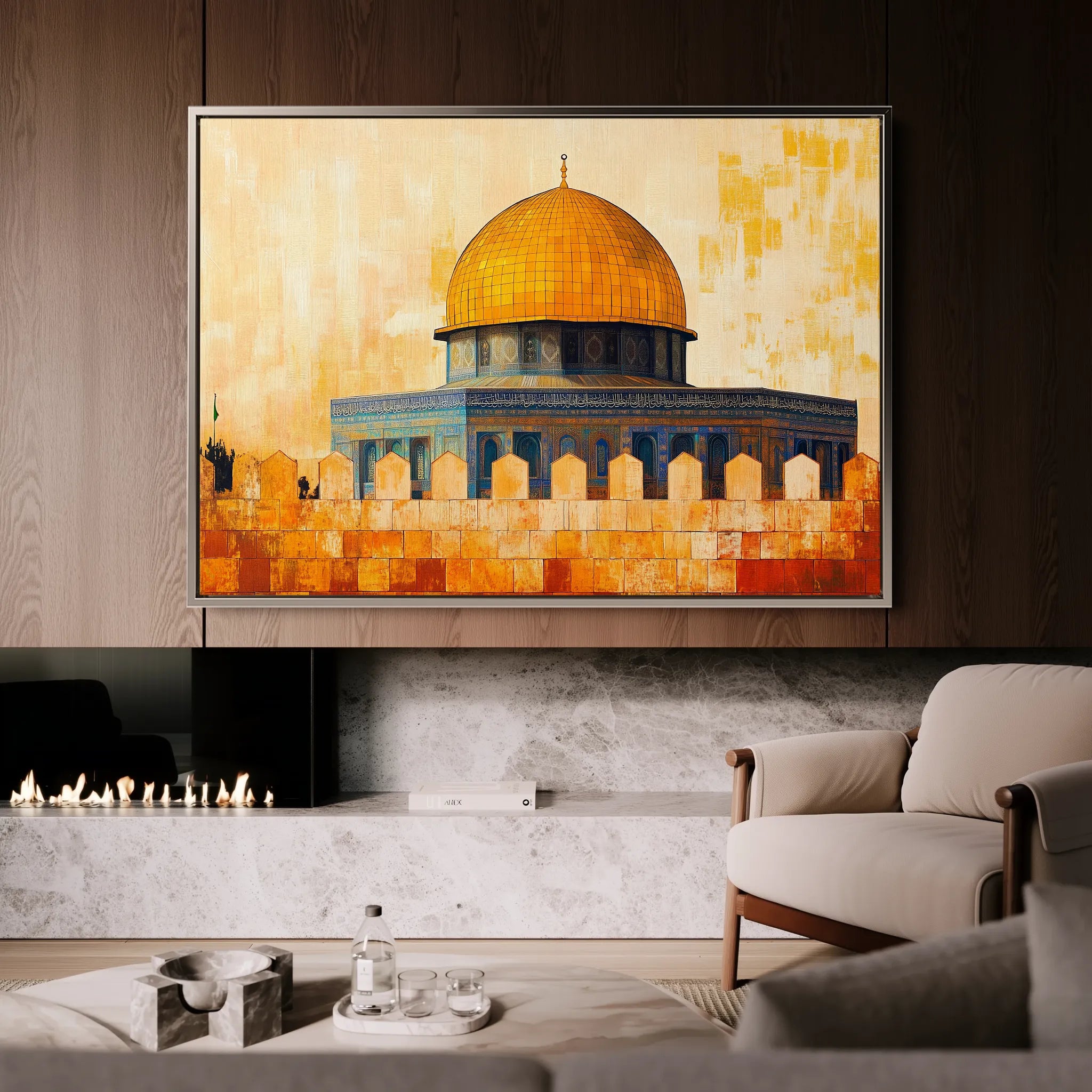 Palestine 092 Canvas Art 60 x 40 cm / Black