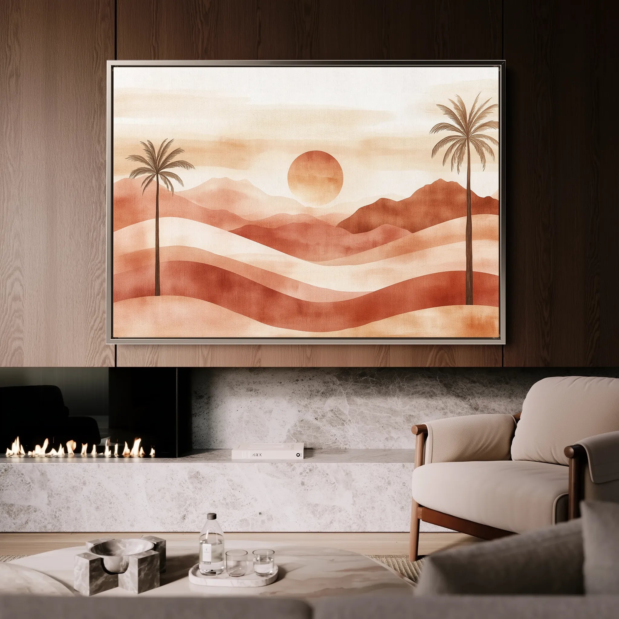 Boho 093 Canvas Art 60 x 40 cm / Black