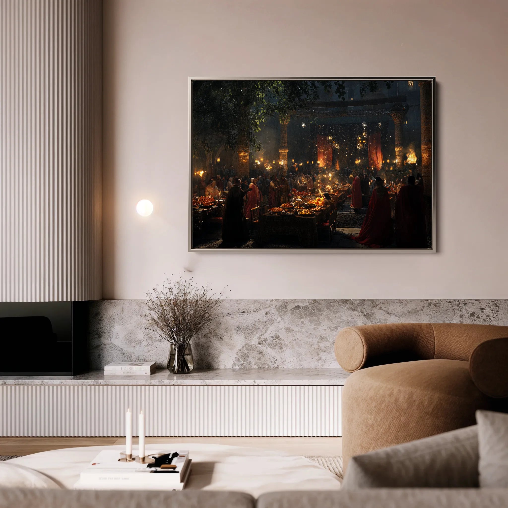 Orientalist 093 Canvas Art 60 x 40 cm / Black