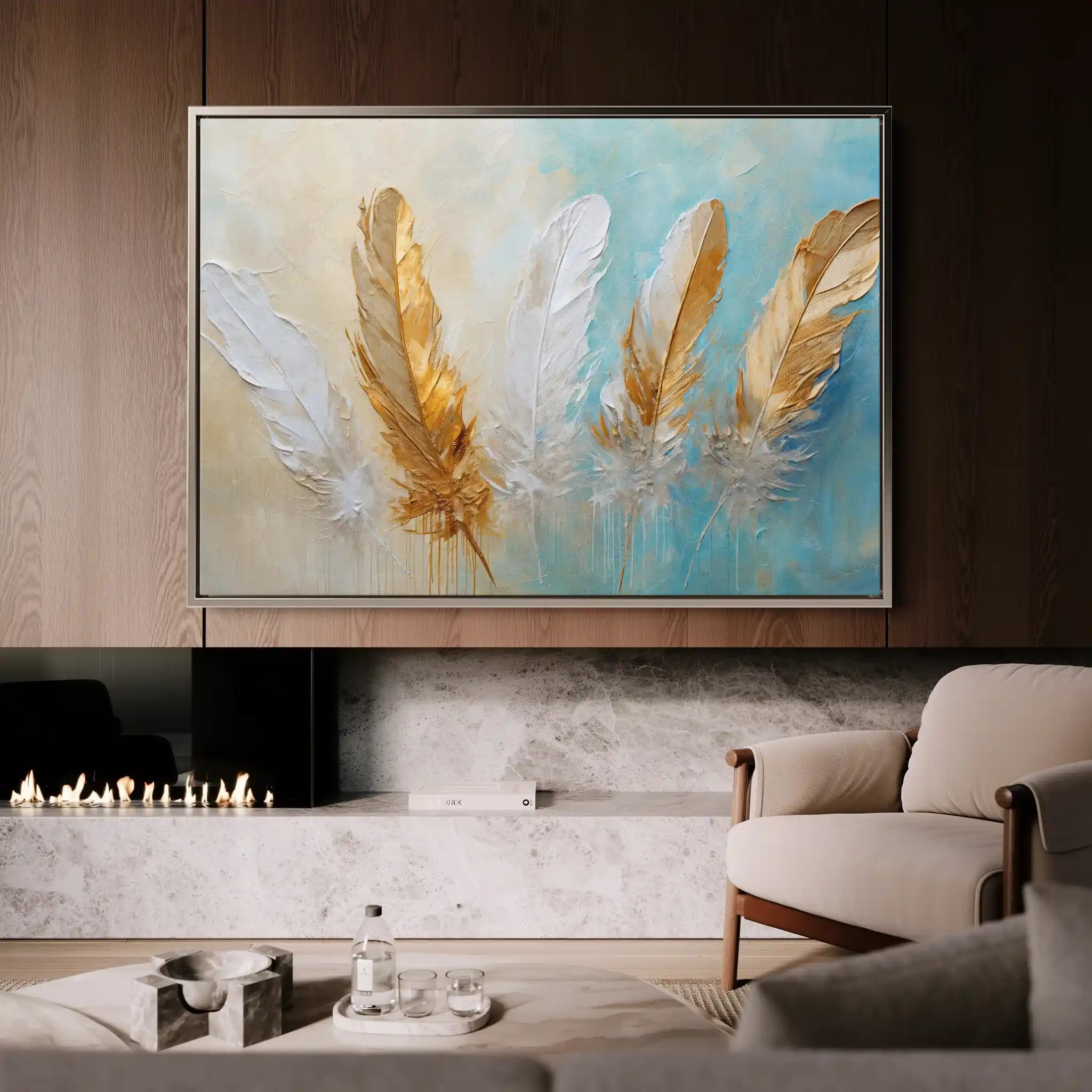 Abstract 094 Canvas Art 60 x 40 cm / Black