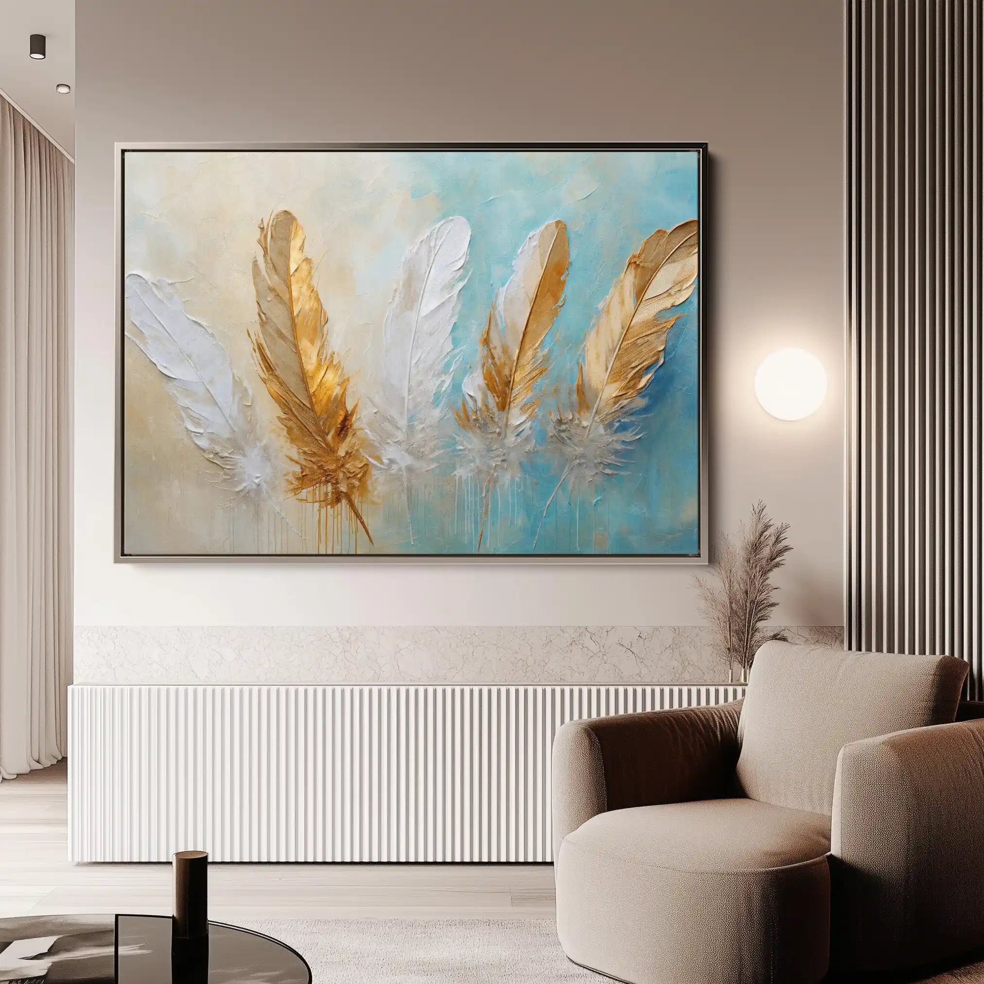 Abstract 094 Canvas Art 60 x 40 cm / Black