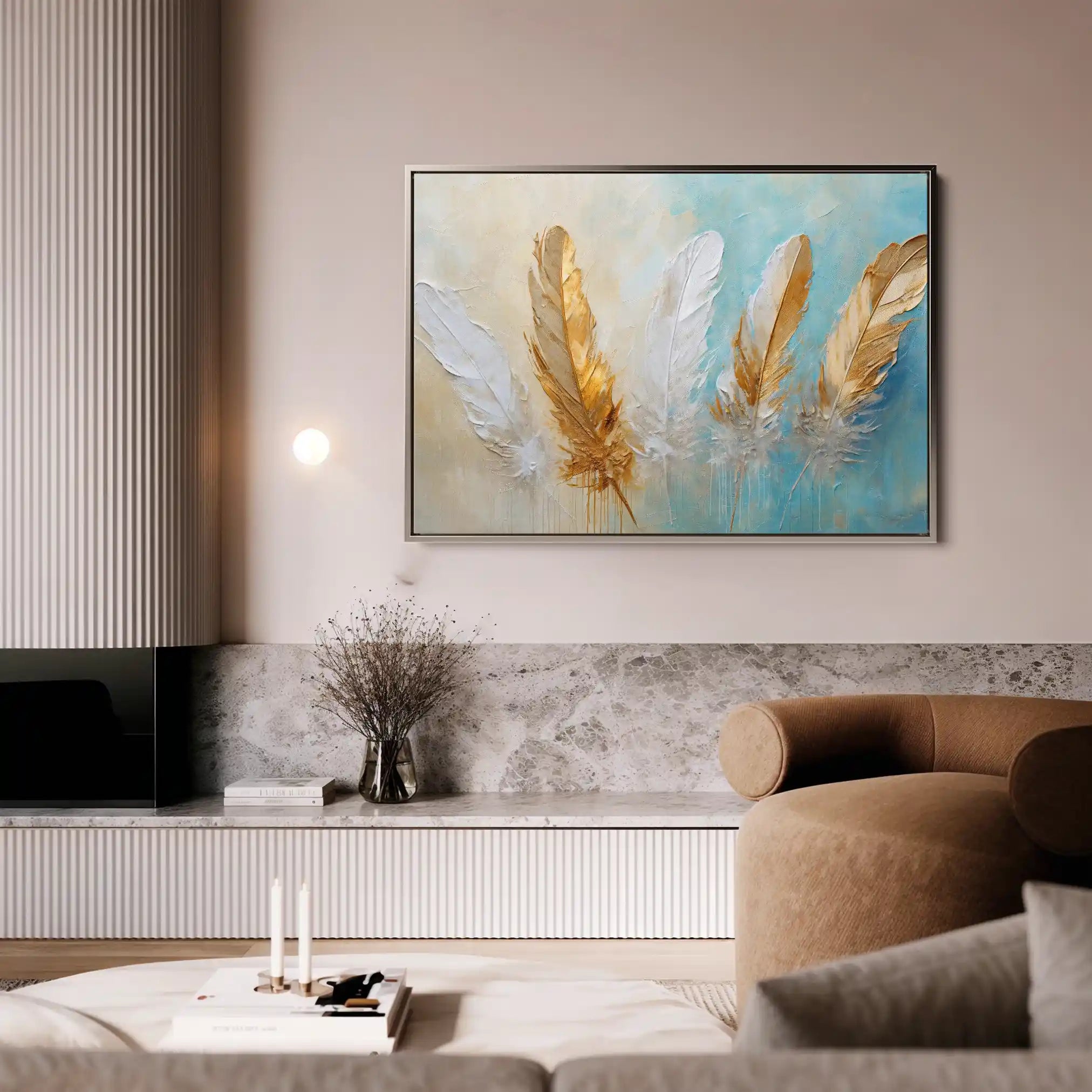 Abstract 094 Canvas Art 60 x 40 cm / Black