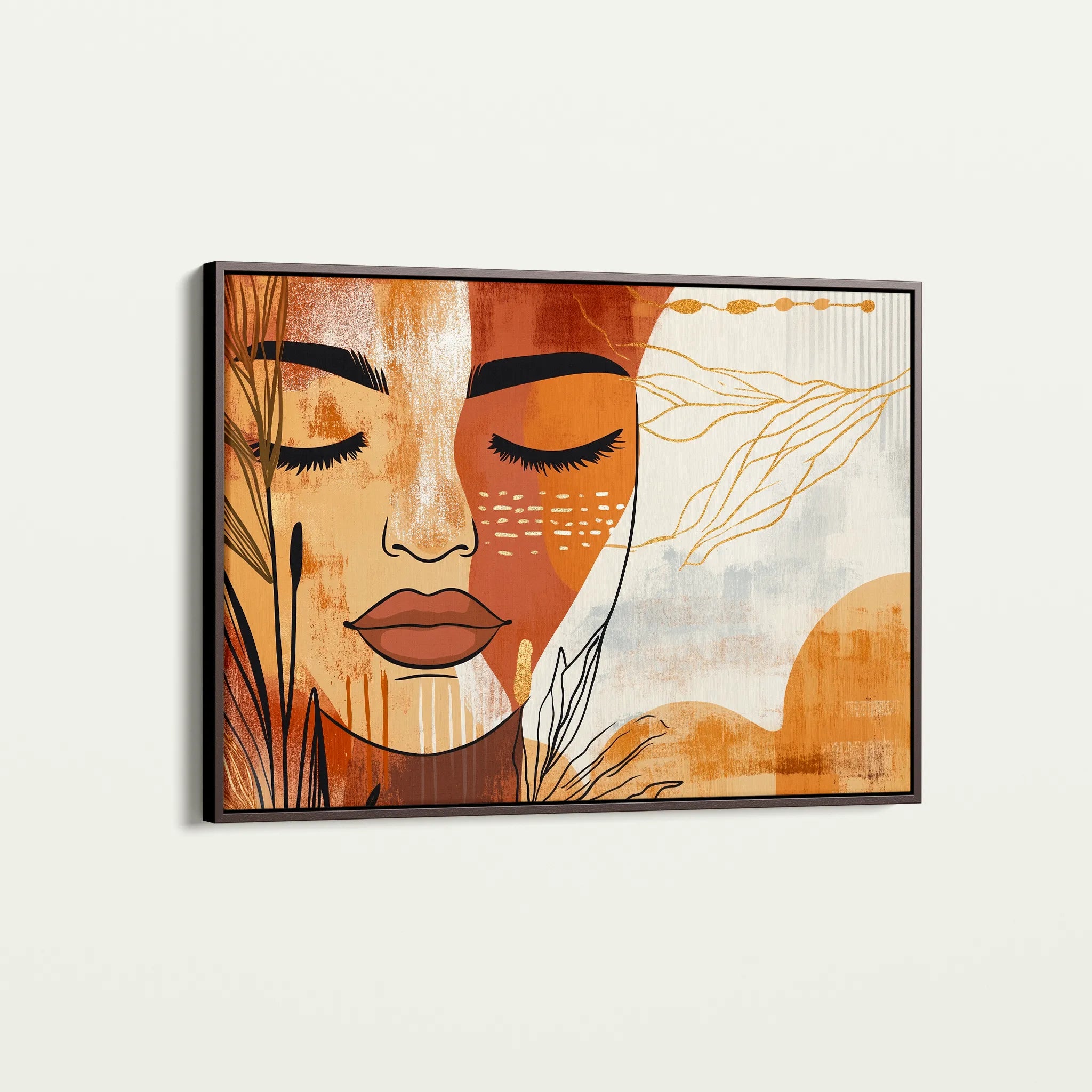 Boho 094 Canvas Art 60 x 40 cm / Black