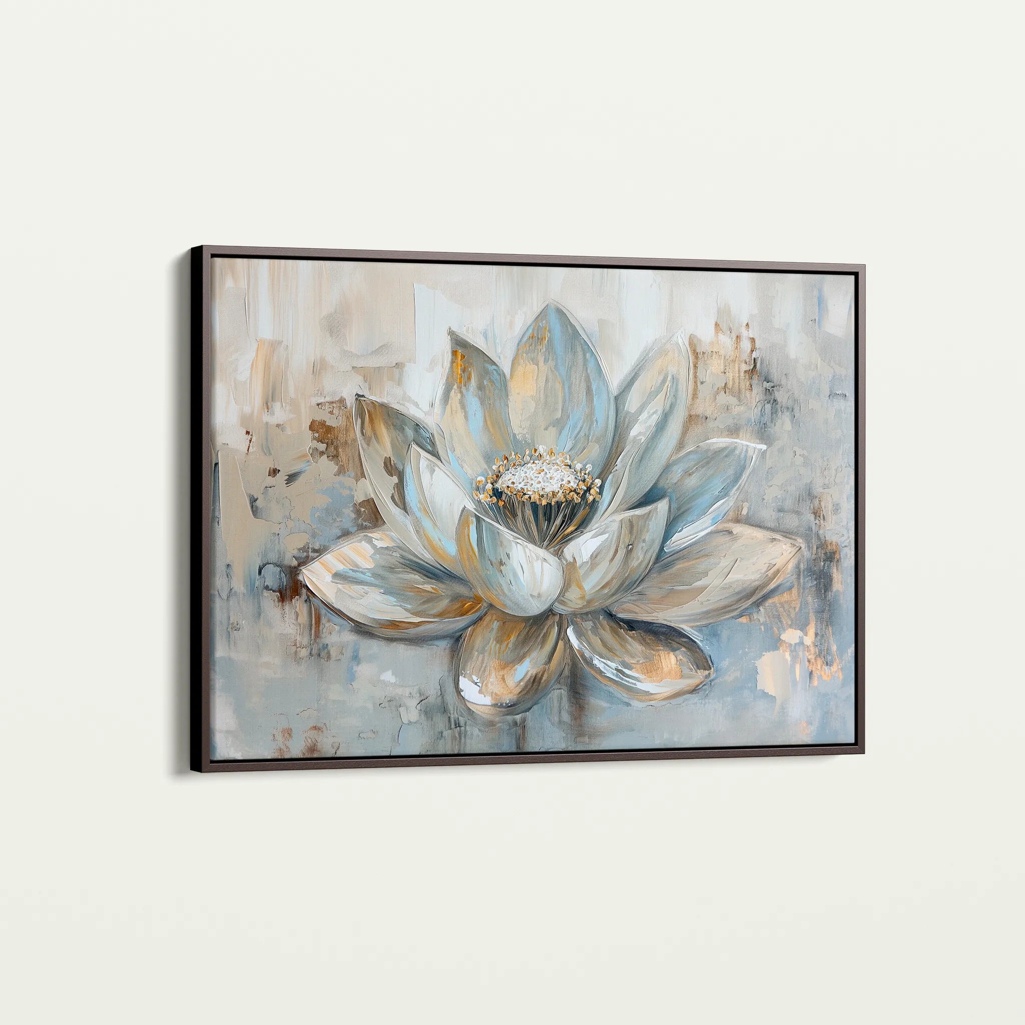 Floral 094 Canvas Art 60 x 40 cm / Black