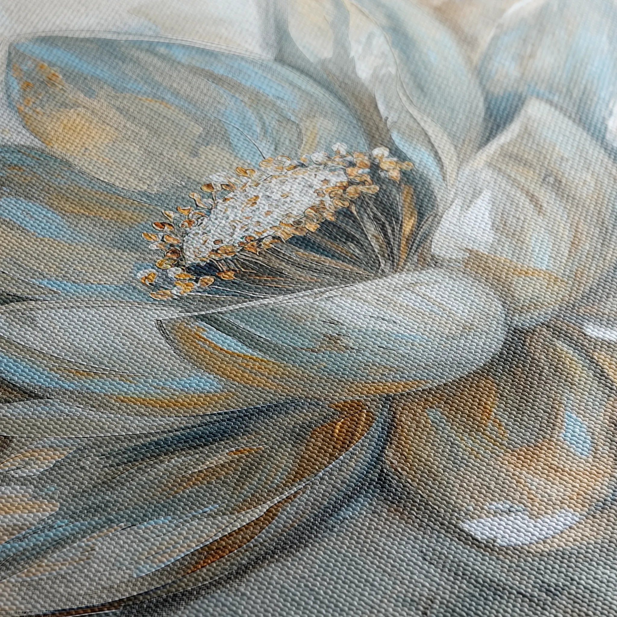 Floral 094 Canvas Art 60 x 40 cm / Black